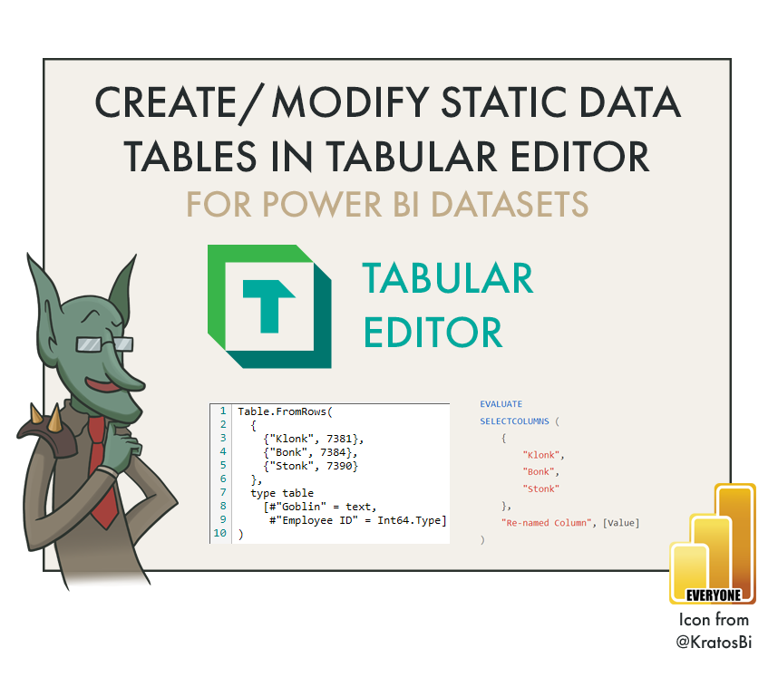 Adding tables in Power Query using Tabular Editor — DATA GOBLINS