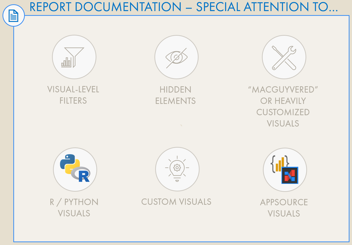 Power BI Report Checklist — DATA GOBLINS