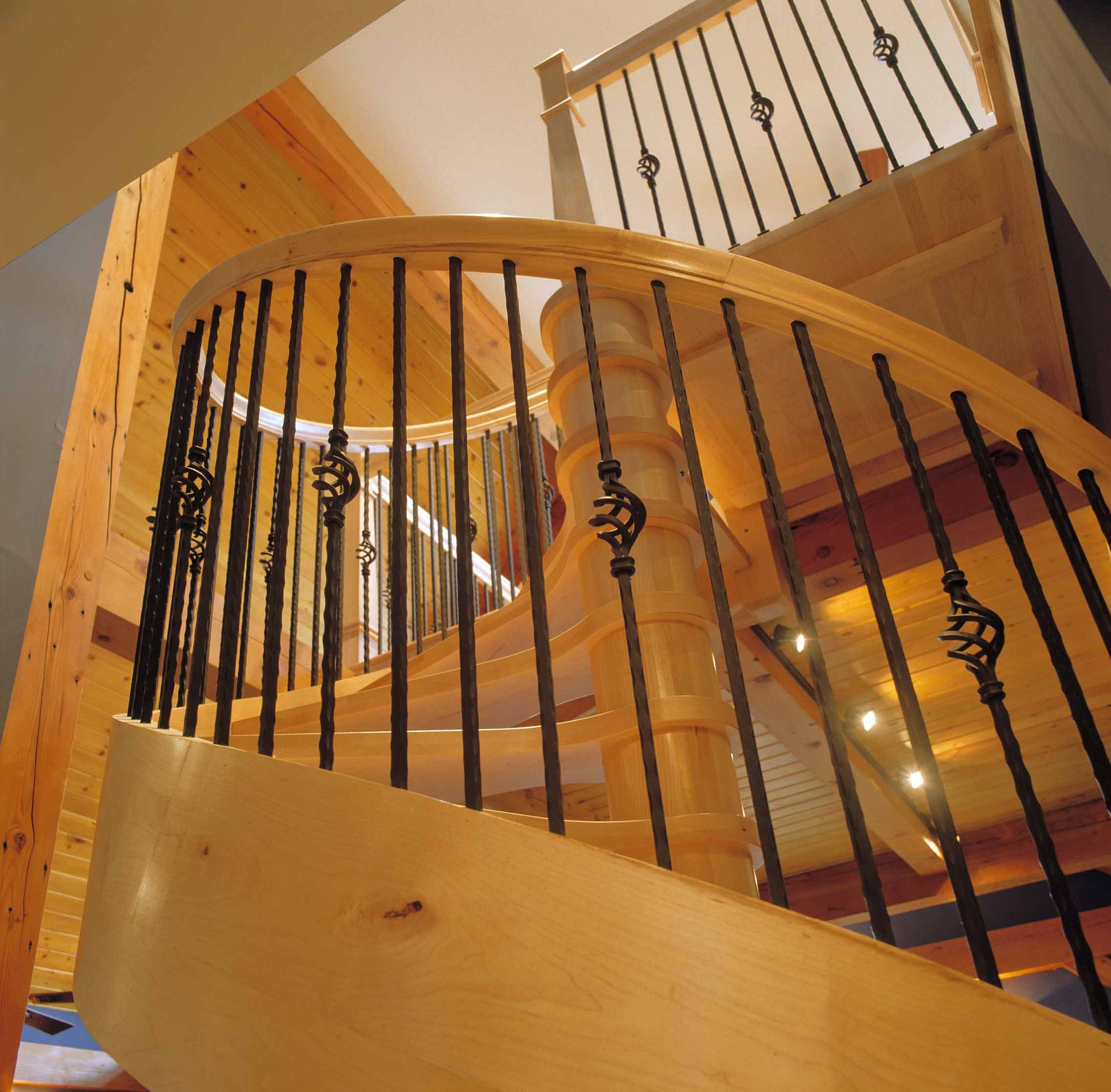 Hunt Country: Stair to Primary Bedroom Loft