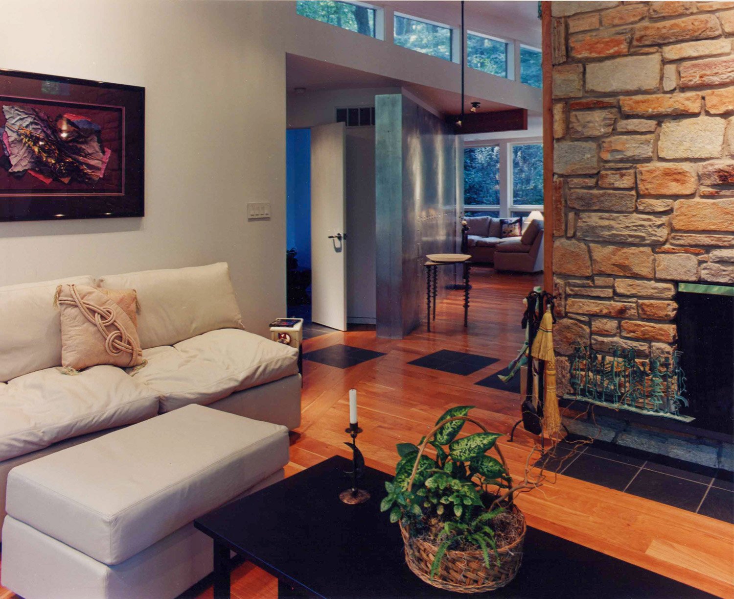 Glen Arm: Family Room looking toward Study