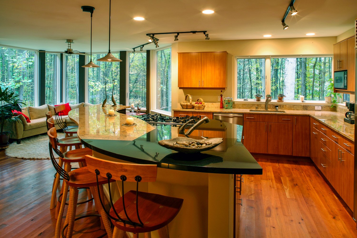 Woods: Kitchen looking toward Morning Room