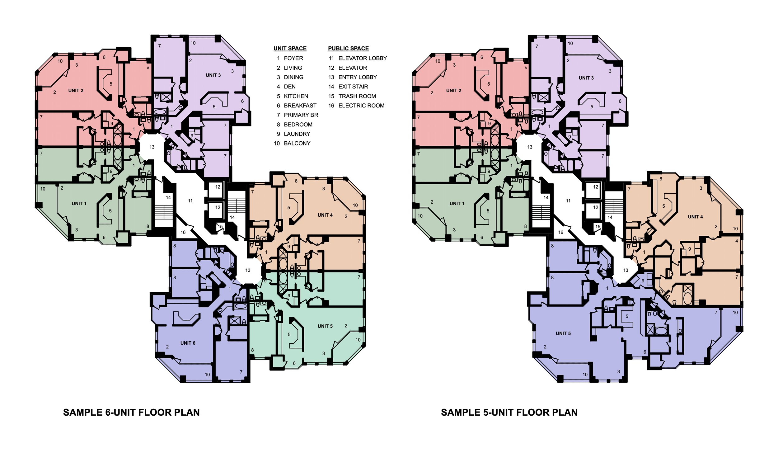 St. James Condominium: Sample Floor Plans