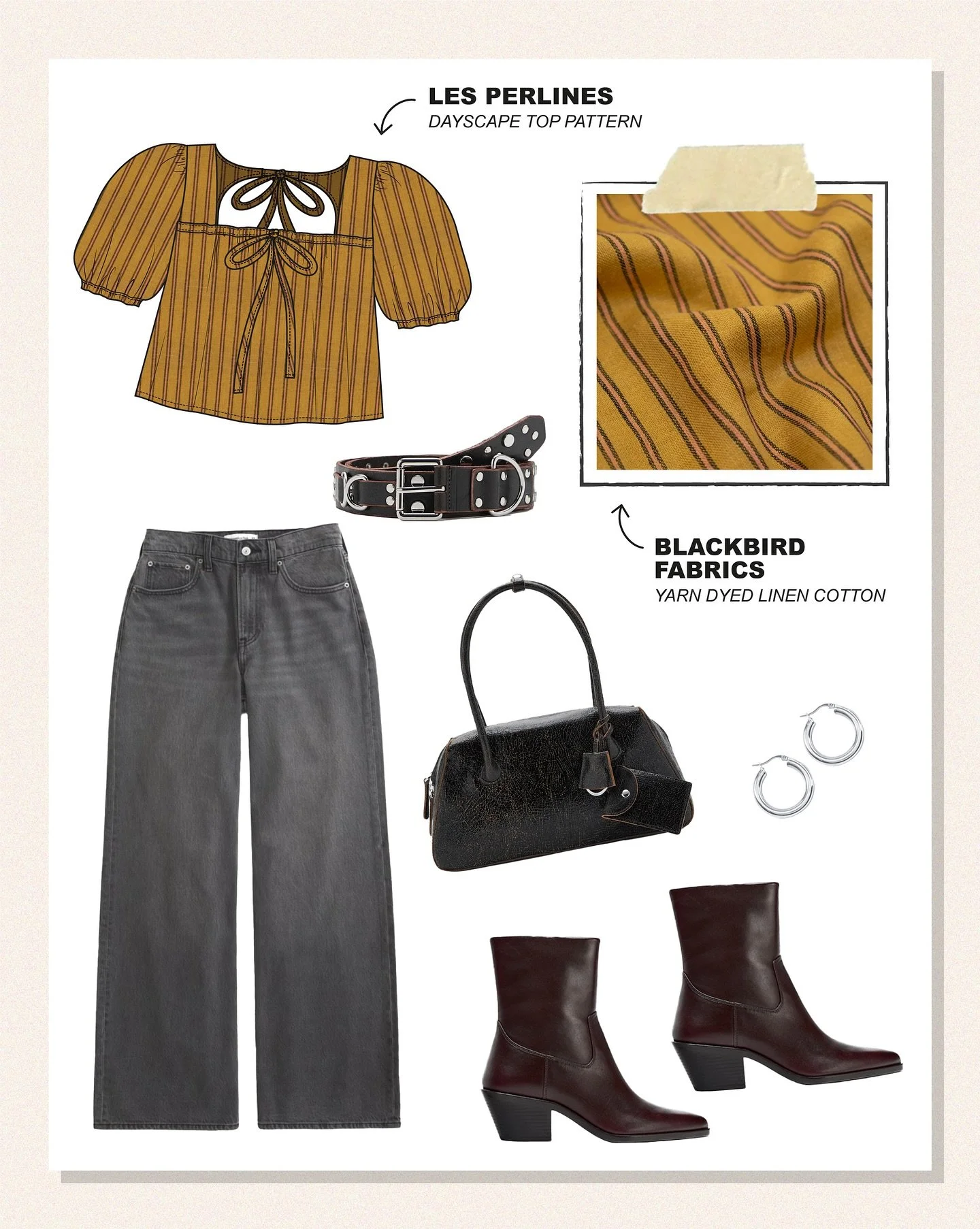 The Dayscape top imagined 3 ways and I want all of them 😩🤝🏻

Fabrics:
✿ Yellow/mustard stripes: Yarn dyed cotton linen from @blackbirdfabrics
✿ Olive + white stripes: Washed cotton from @matchymatchysewingclub
✿ Floral on off-white base: Block pri