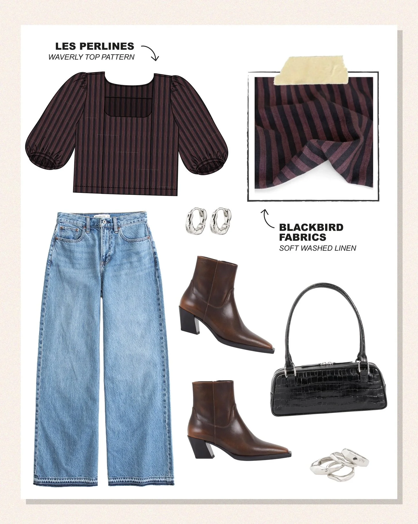 Cheers to 2026 and all the sewing that&rsquo;ll be done this year!✨🪡 
I LOOOVE seeing everyone&rsquo;s sewing recap from 2025- feeling so inspired by it!😌

✿ Patterns: The Waverly top @les.perlines (that&rsquo;s me! 🙋🏻&zwj;♀️)
✿ Fabrics: soft was