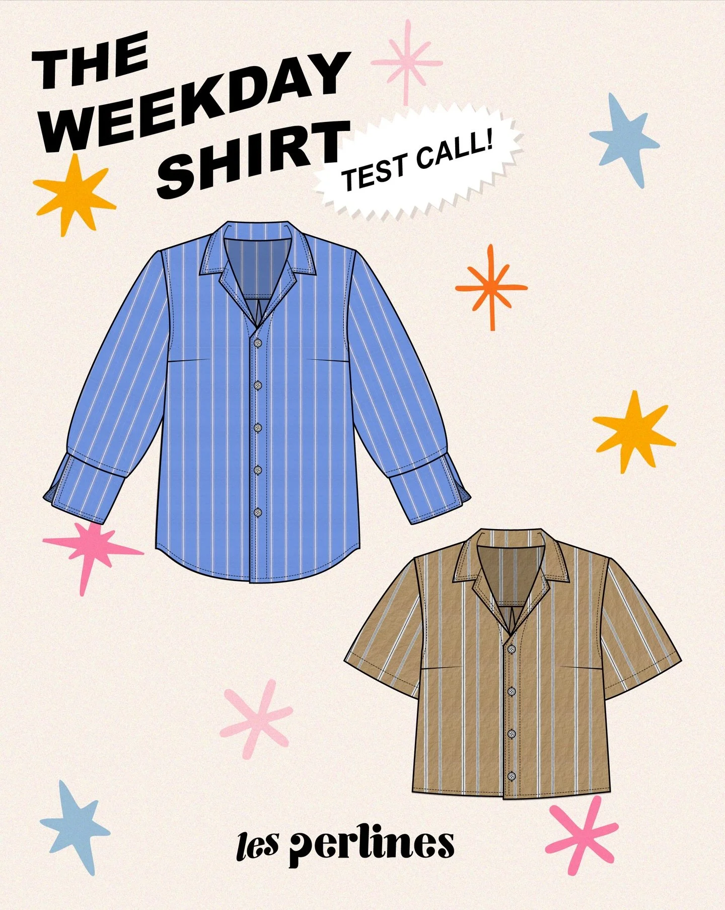 It&rsquo;s pattern testing time besties!!! 👔🪡

I&rsquo;m so glad to be adding the Weekday shirt to my pattern collection, it&rsquo;s just such a good oversized/boyfriend shirt! I designed it specifically for it to be easy to sew: no standing collar