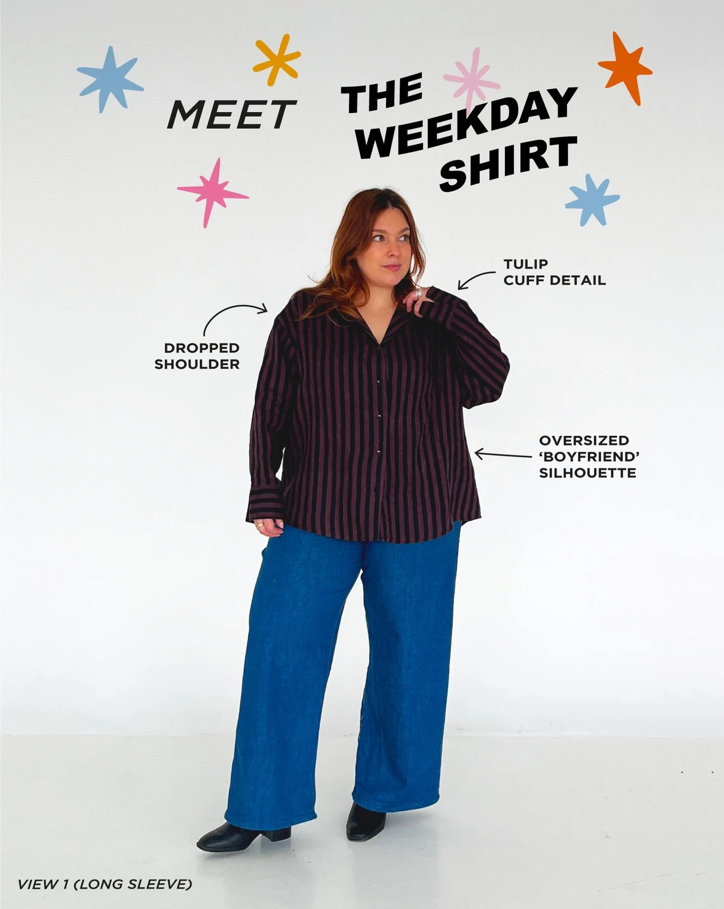 Let&rsquo;s take a closer look at the Weekday shirt and all the ✨details✨ (which I&rsquo;m v proud of 🥹)

The pattern is now available on my website!! 👔🪡

#sewingpattern #weekdayshirtpattern #lesperlines