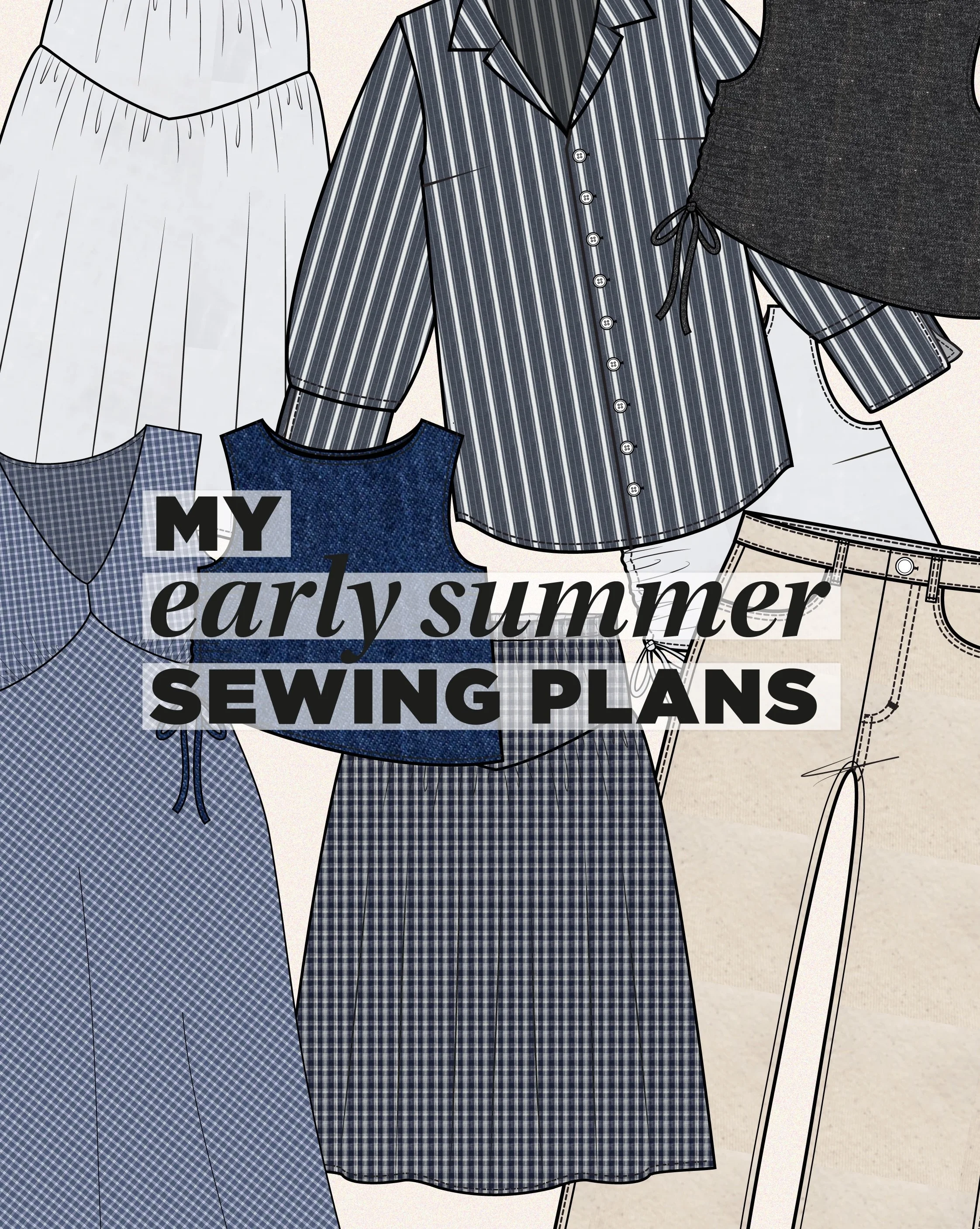 A few projects that have been on my to-sew list for a while+making some &lsquo;&rsquo;basics&rsquo;&rsquo; before the summer starts frfr and before all I want to make is dresses!

#SummerSewingPlans #summersewing #memademay