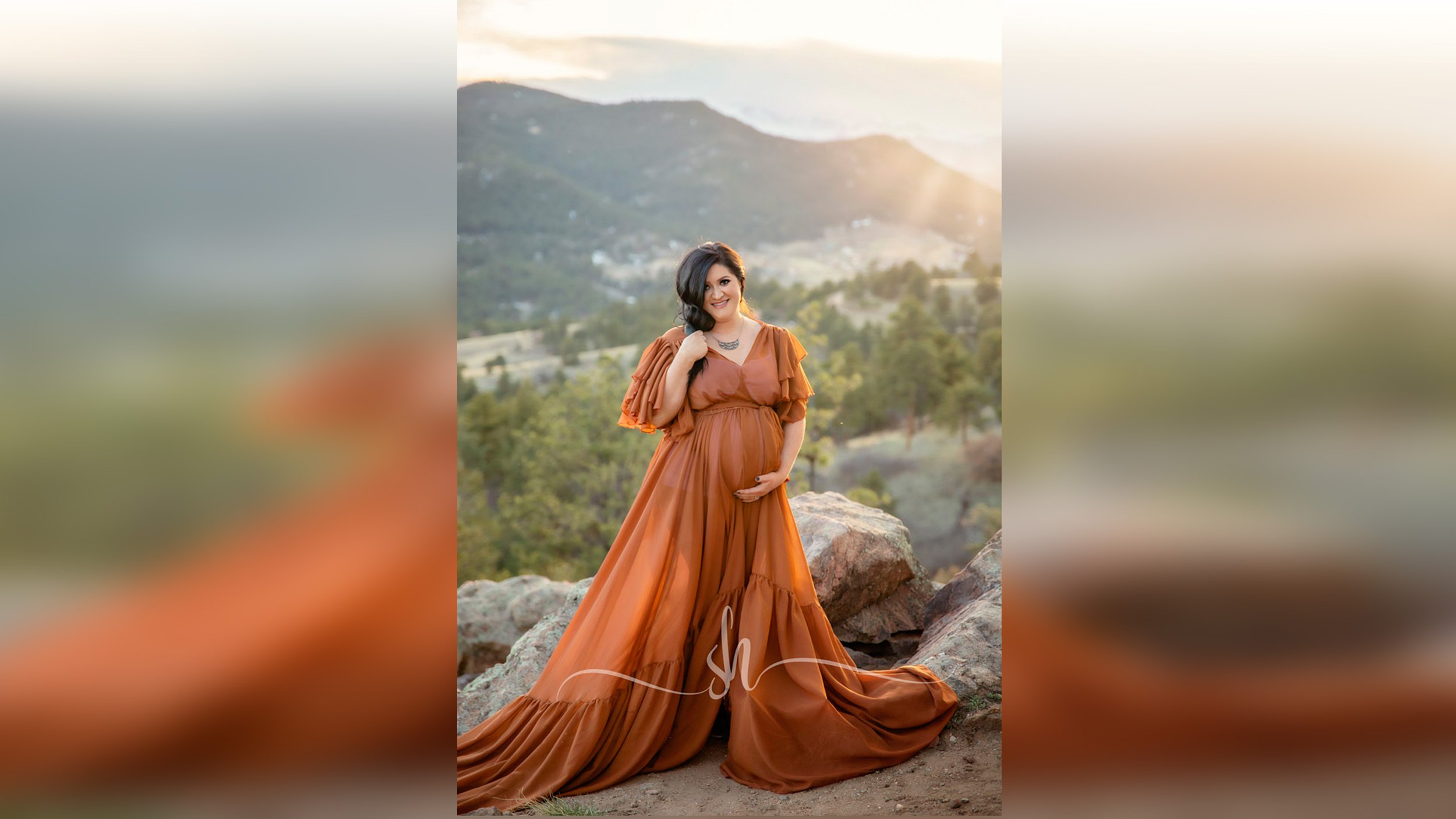 Tallulah Gown - Rust