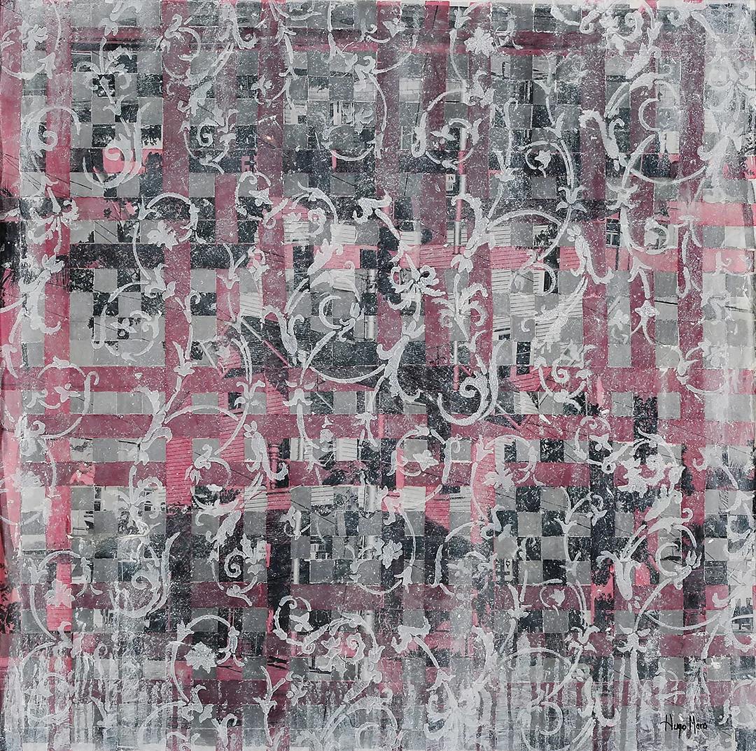   American’t , 2017. Mixed-media on panel. 32 x 32 inches. 