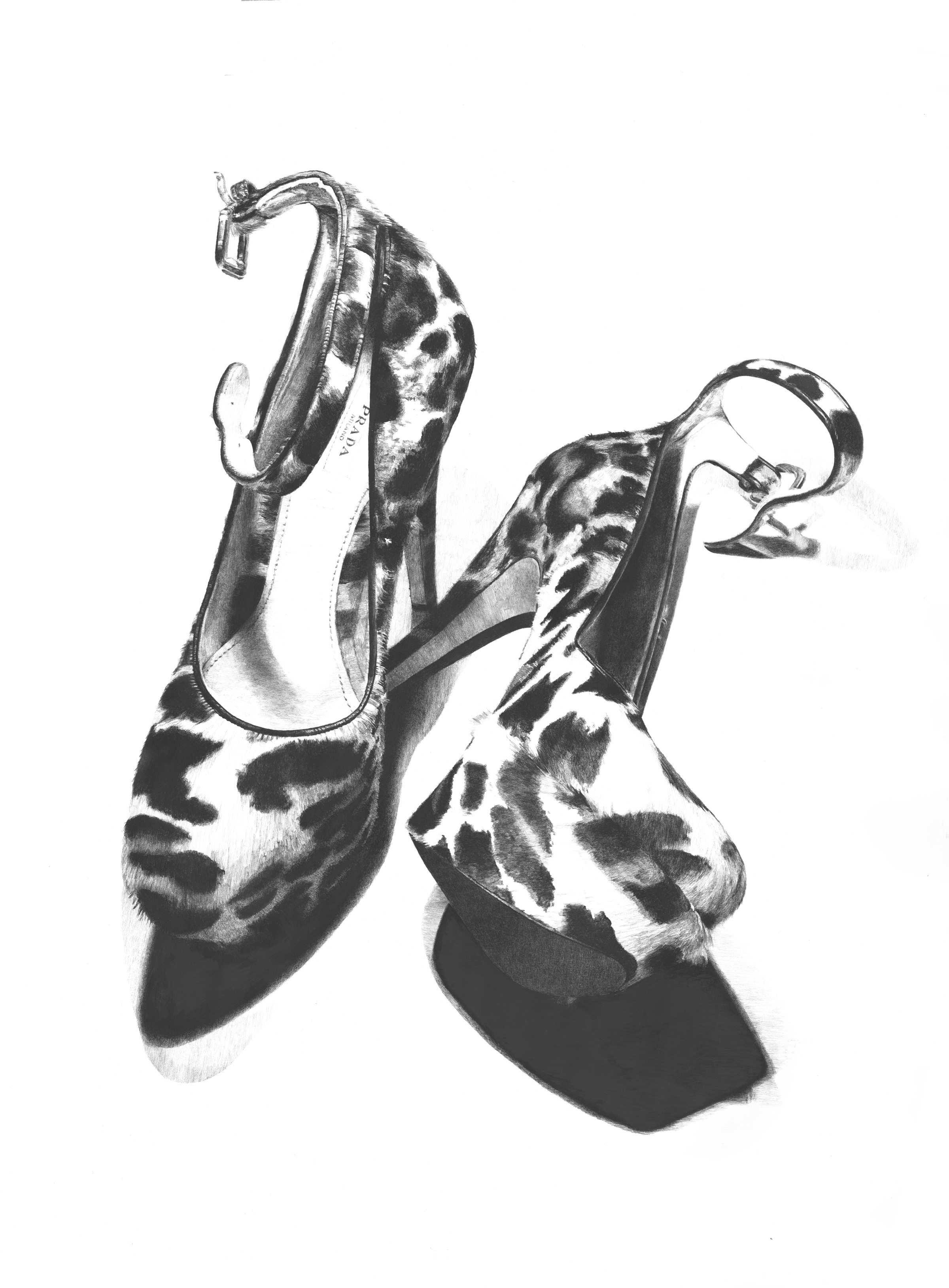 Strap-ons , 2009. Pencil on paper. 40 x 60 inches.