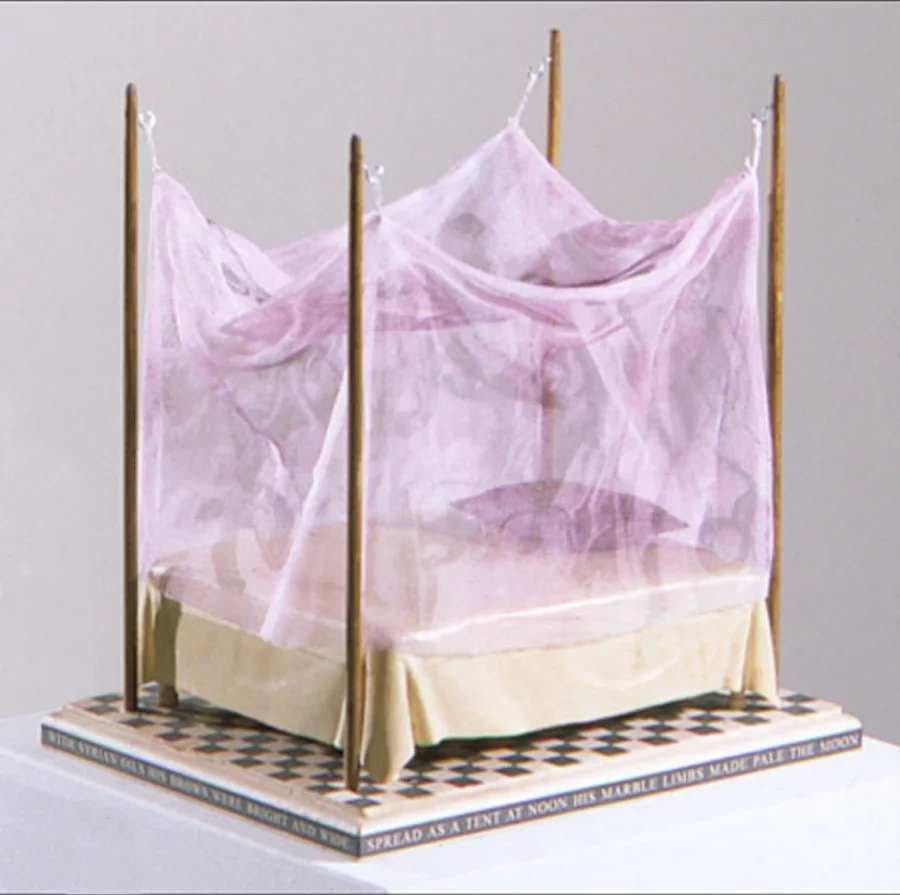 Woody , 2004. Wood, and mixed media. 8 x 12 x 14 inches.