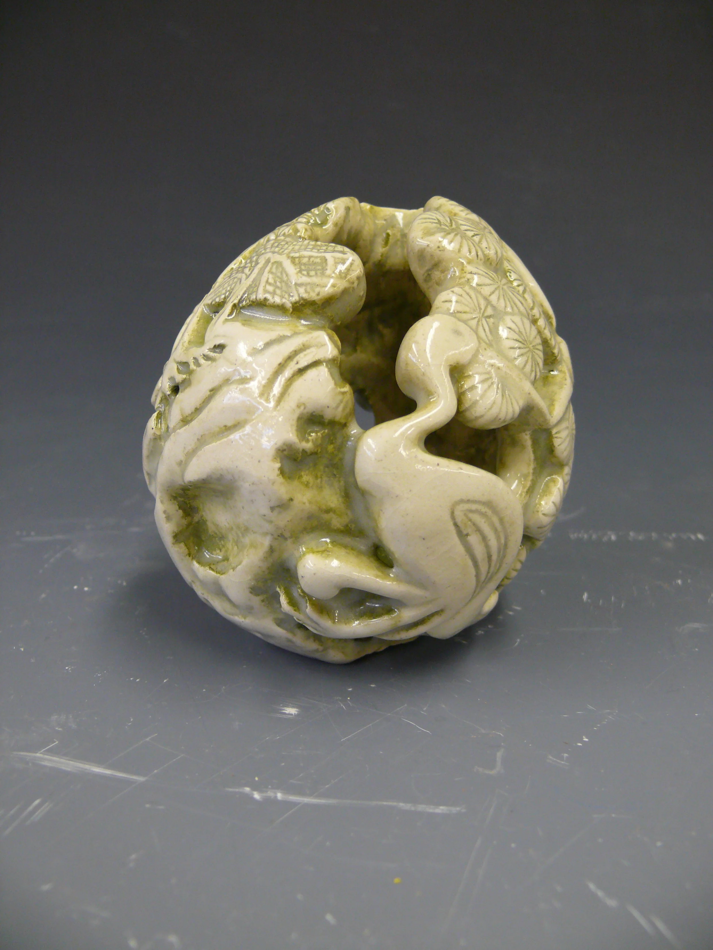  Ceramics, hand building, carving, and glazing. Florida International University, 2009. 