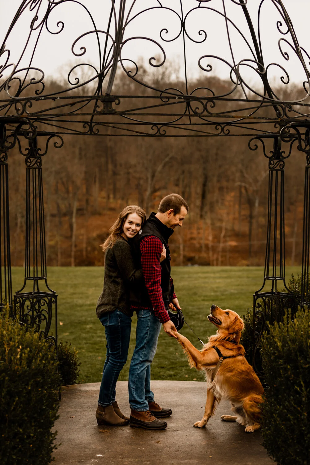 Liz + Louis Engagement // French Park