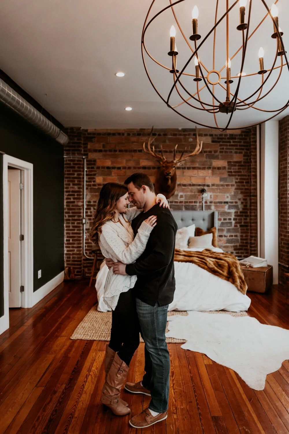 Sarah + August // Cozy Anniversary Photos at Lion and Ram