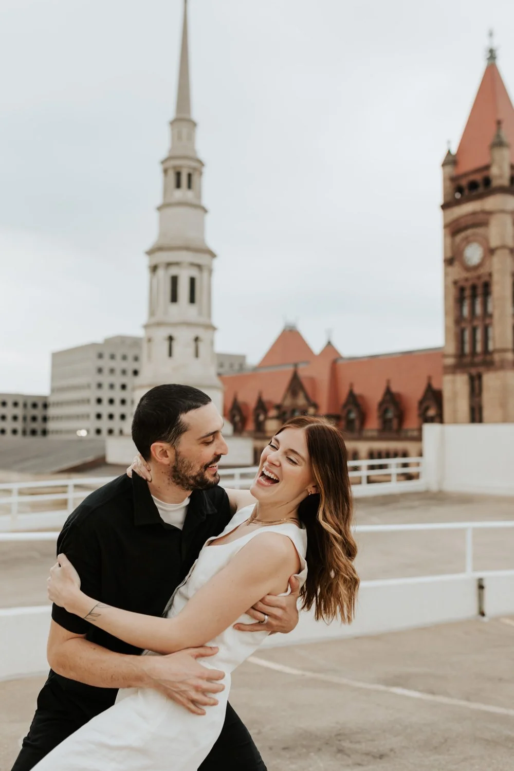 Melyssa and Tyler // Downtown Cincinnati Rooftop 