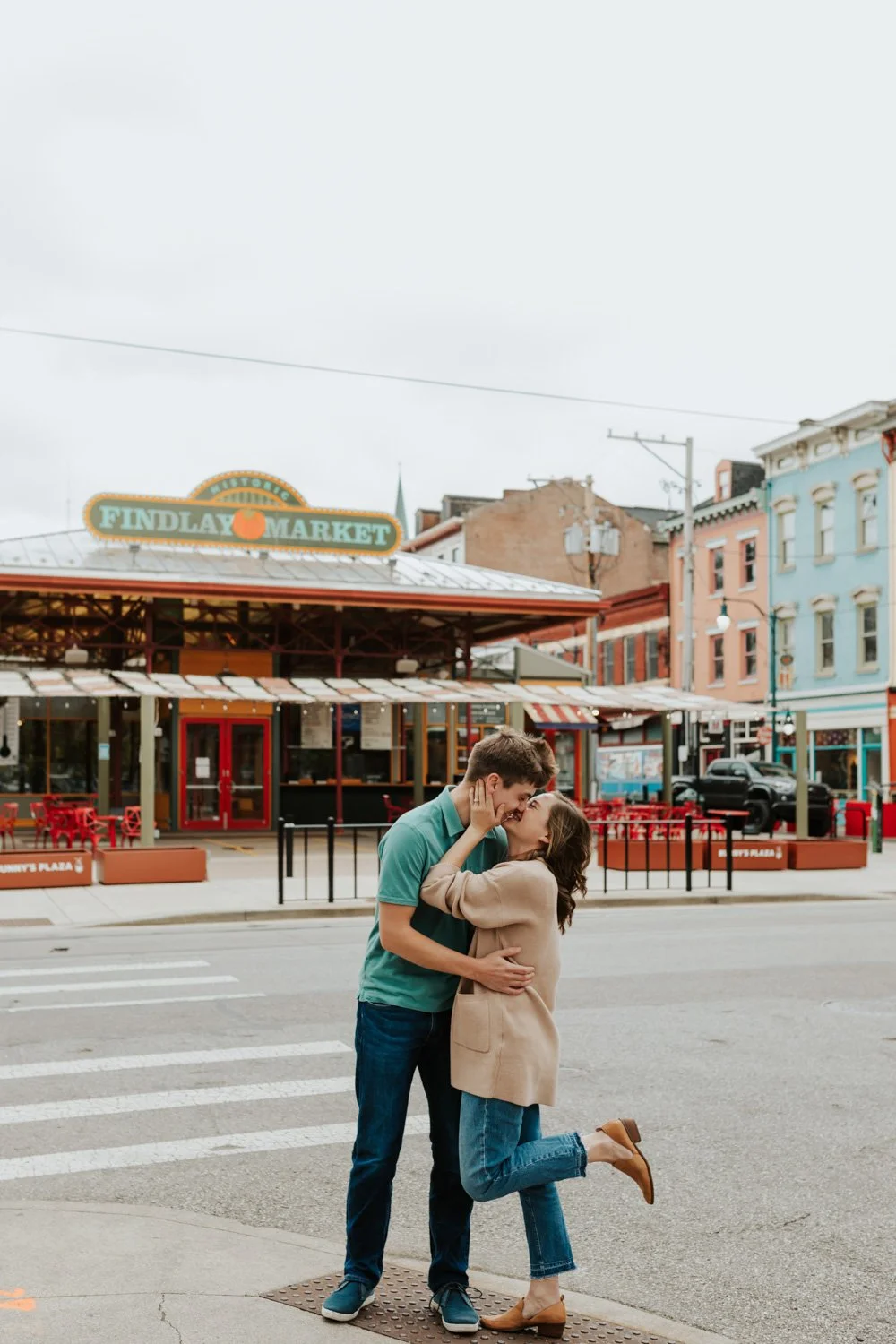 Olivia and Adam // Findlay Market Engagement Photos