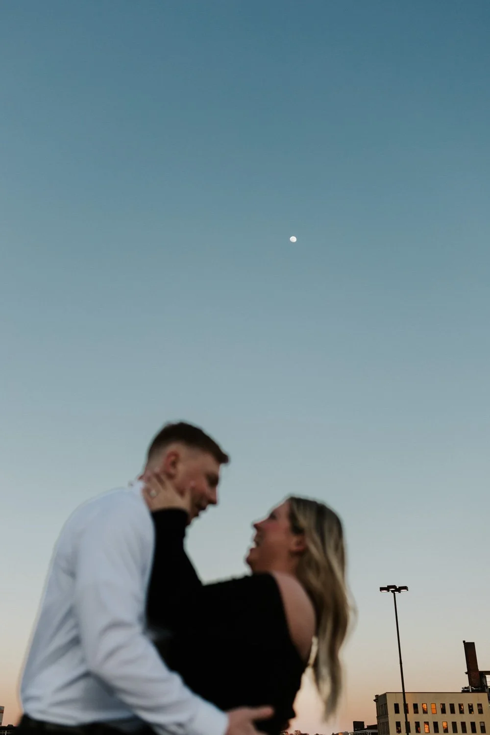 Danielle and Bradley // Downtown Columbus Engagement Photos