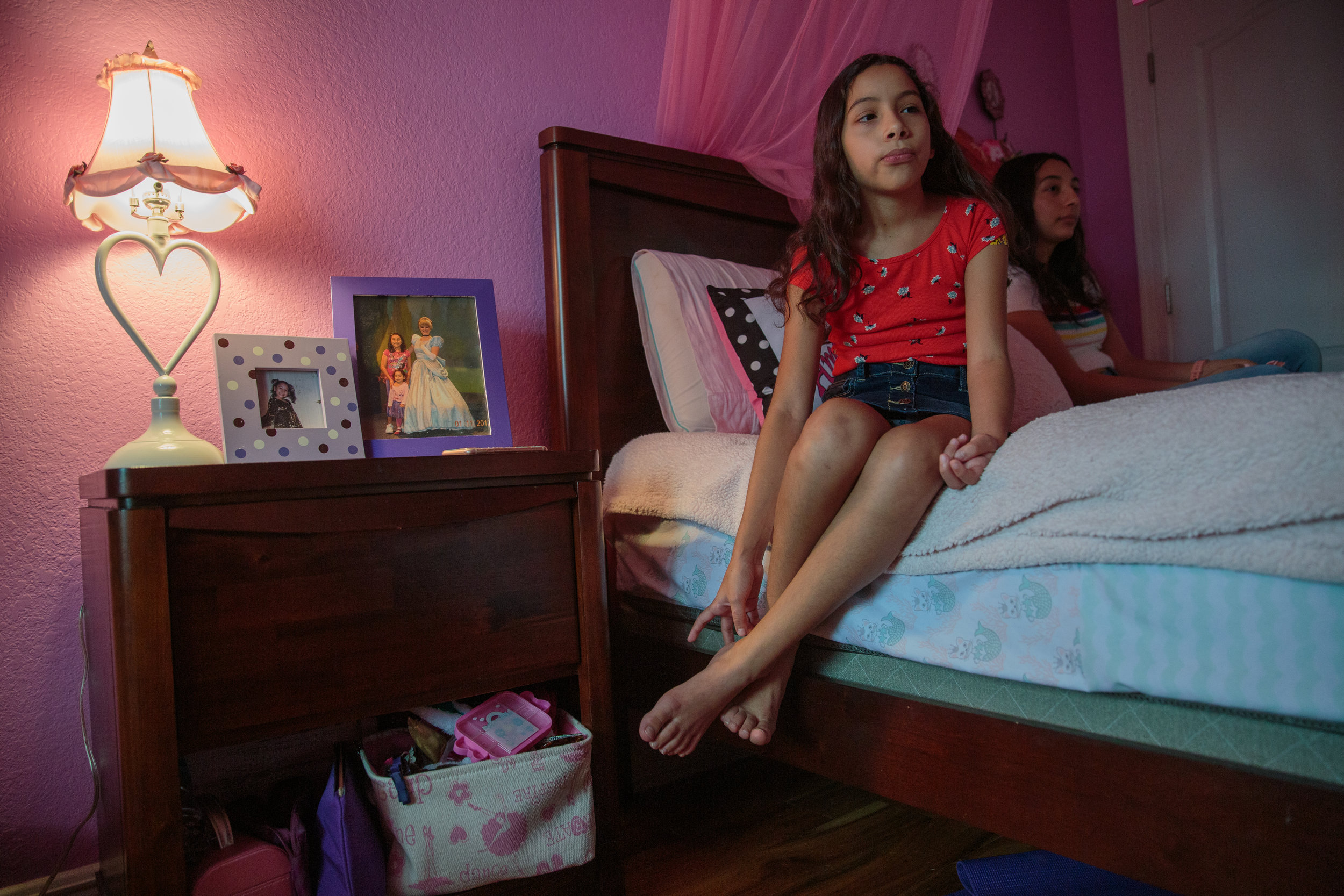Estela’s sister Pamela, 17, remained behind in the U.S. with their father — who was born in Mexico and became a U.S. citizen just before an Iraq deployment — to finish high school. Yet the sisters have a remarkably close relationship and the separation has been difficult.