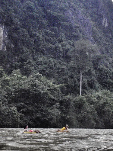 Fernando admiring the scenery and Cordian’s thatched fedora.