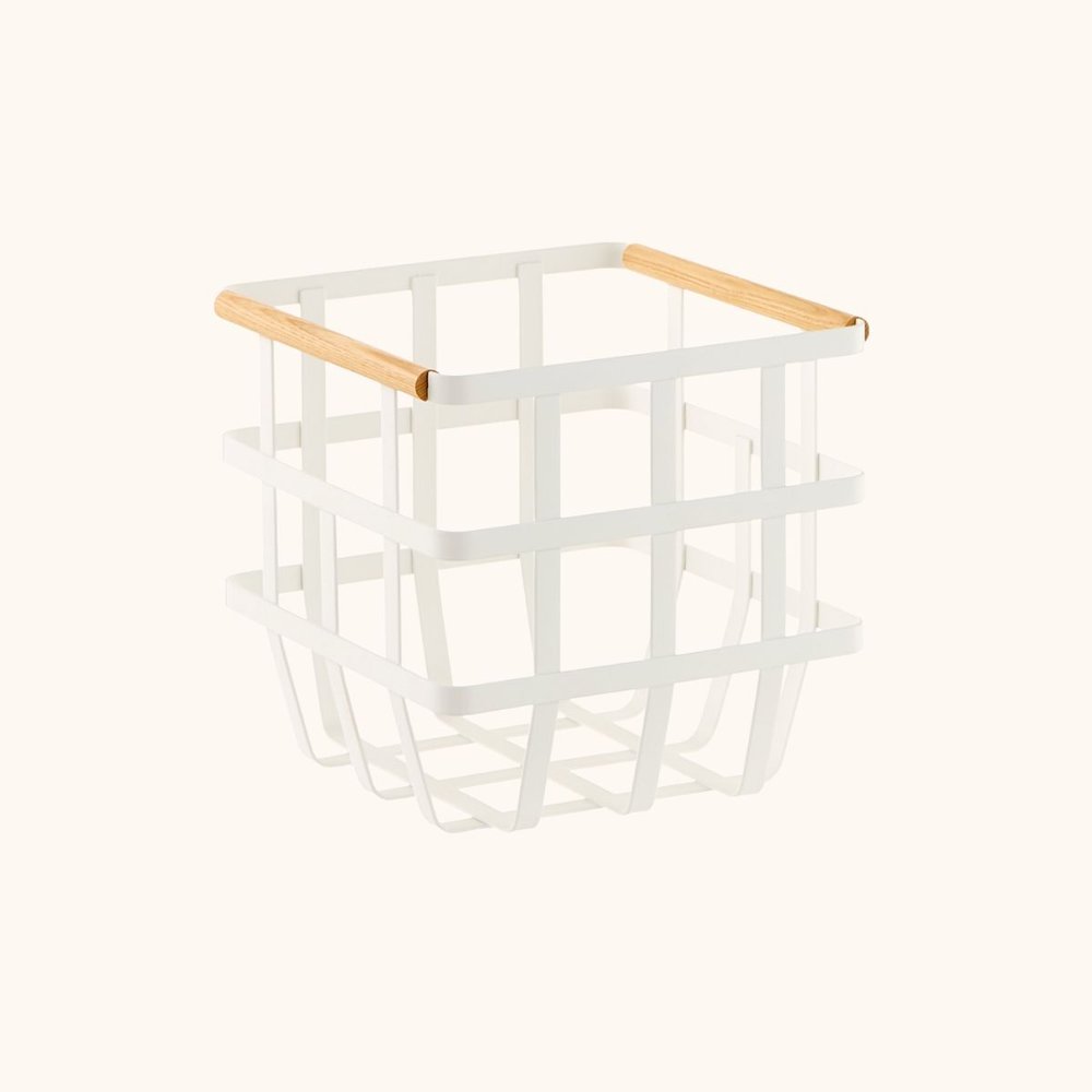 Tosca Basket w/ Wooden Handles