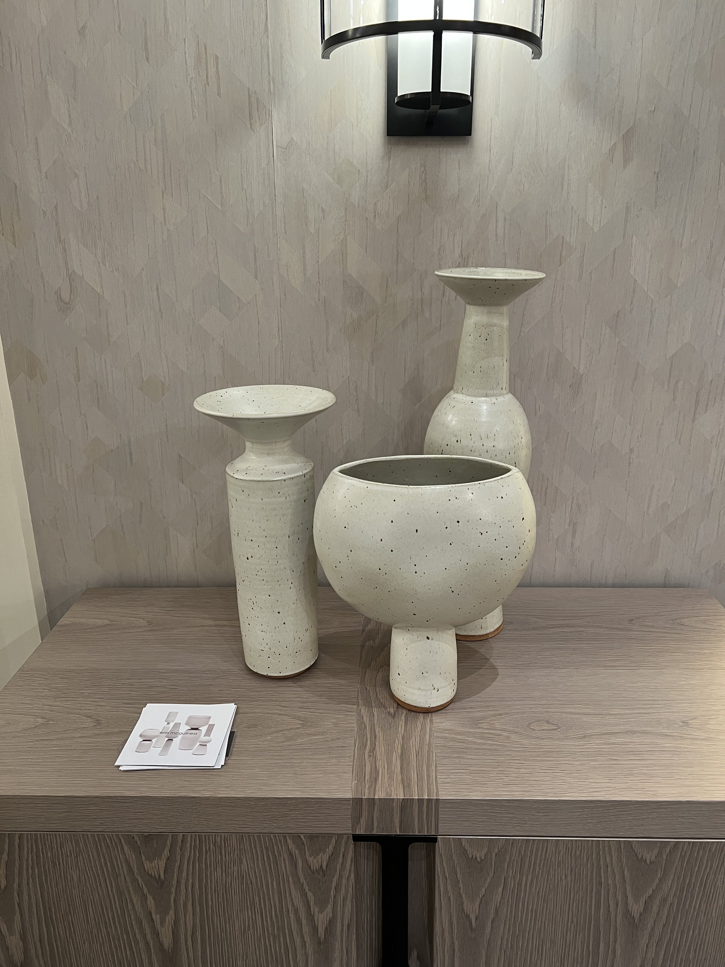 Seattle Design Center - Erin Mcguiness Vessels - Porcelain Lines Series