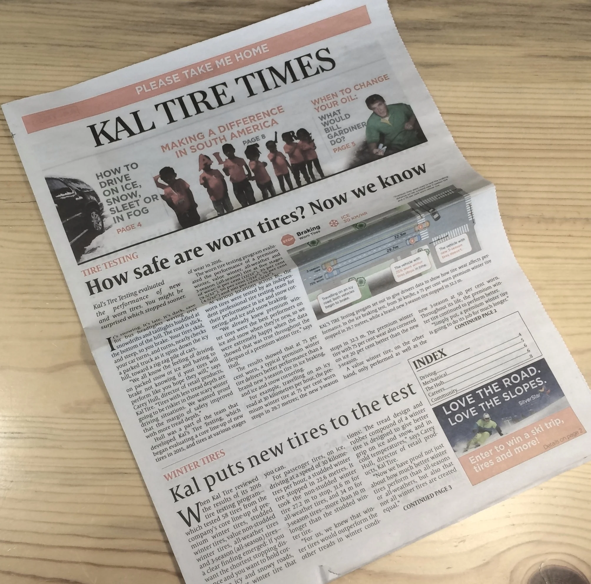 Since 2015, we have proudly produced semi-annual editions of Kal Tire Times, an engaging and informative read for customers in the waiting lounges waiting of Canada’s favourite tire store.