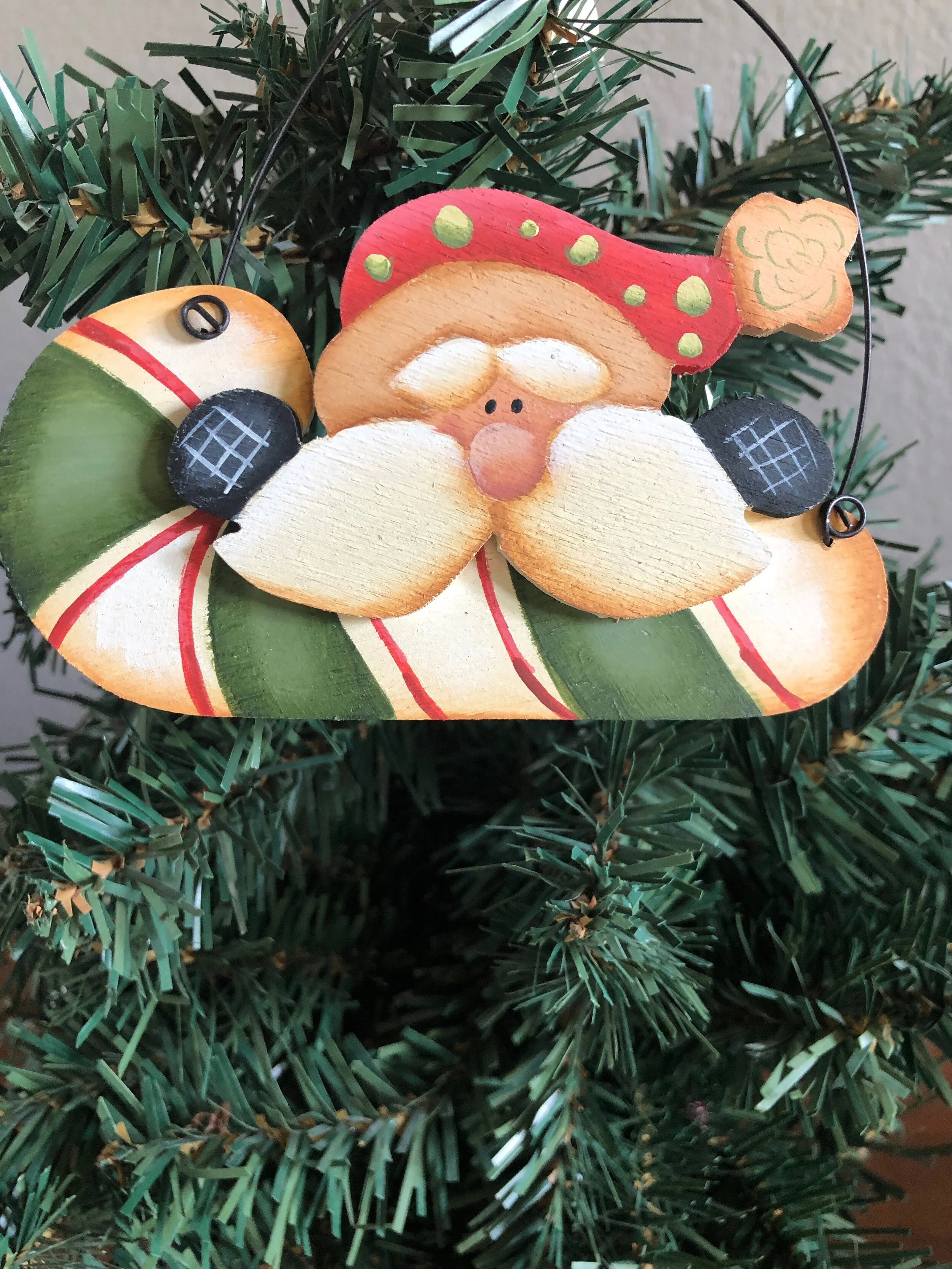 Santa with Candy Cane