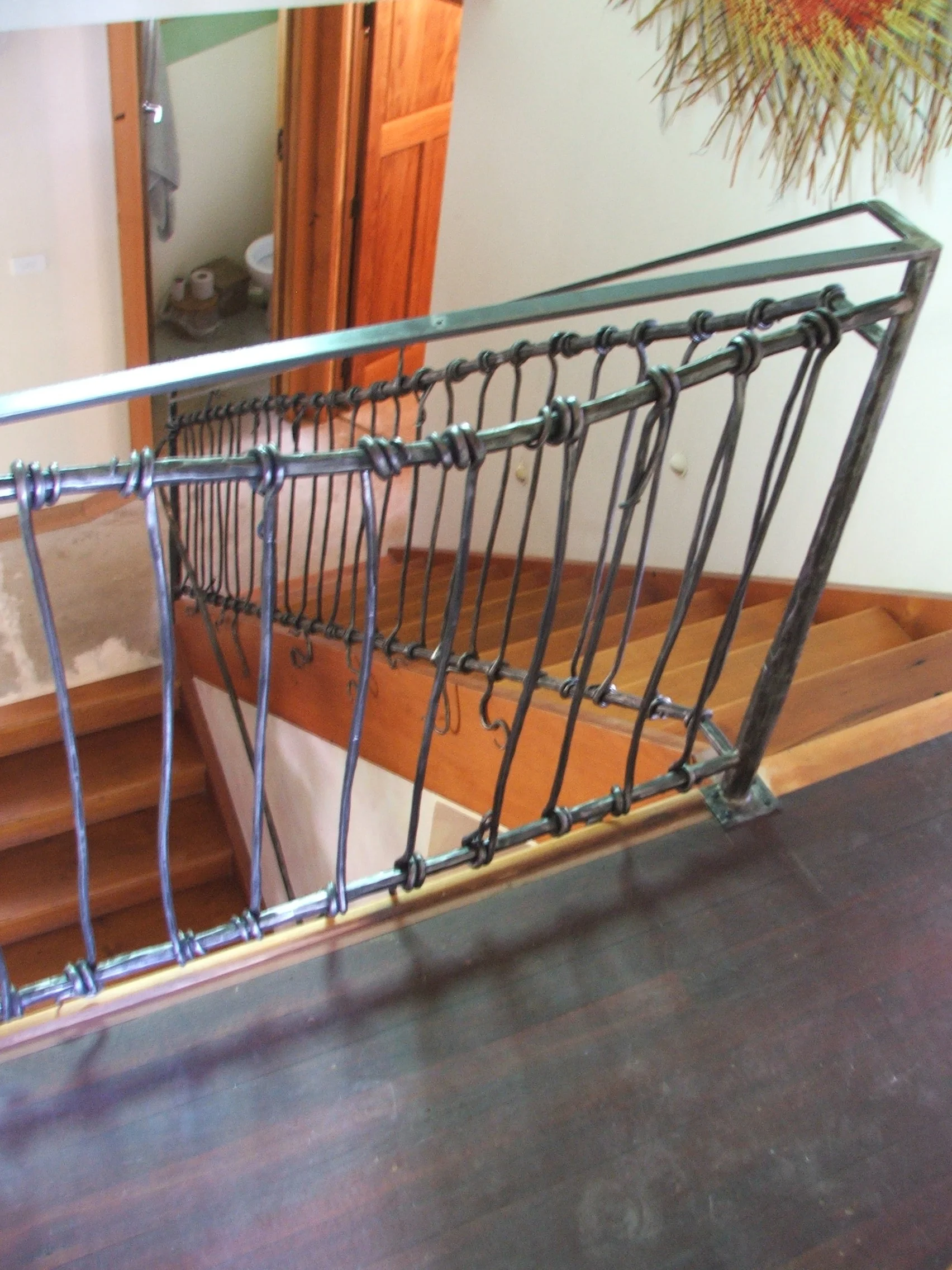  Upper level prior to timber handrail being fitted 