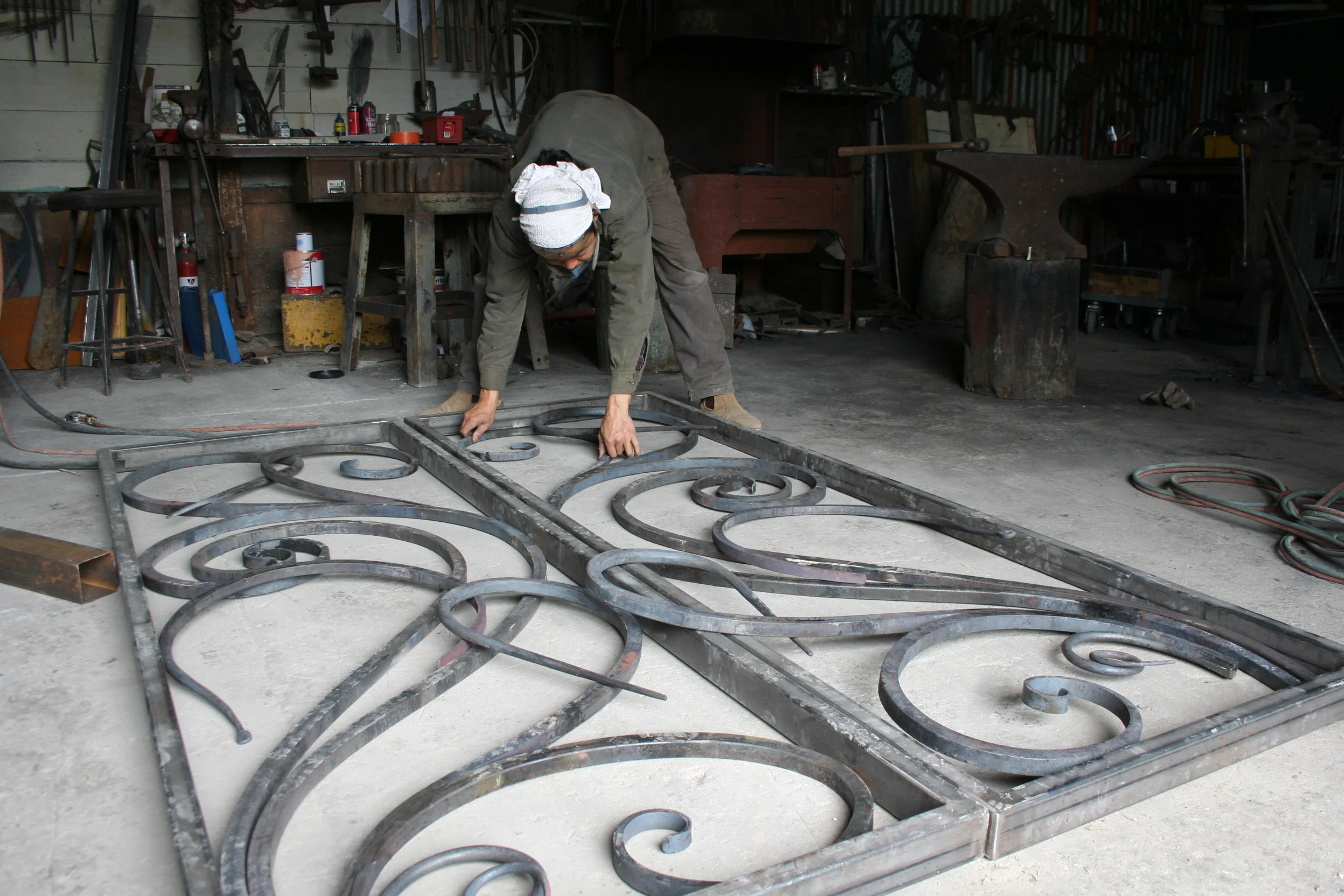 Laying out the doors for Flavours of Langham