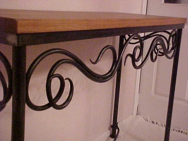  Art Nouveau hall table detail.  