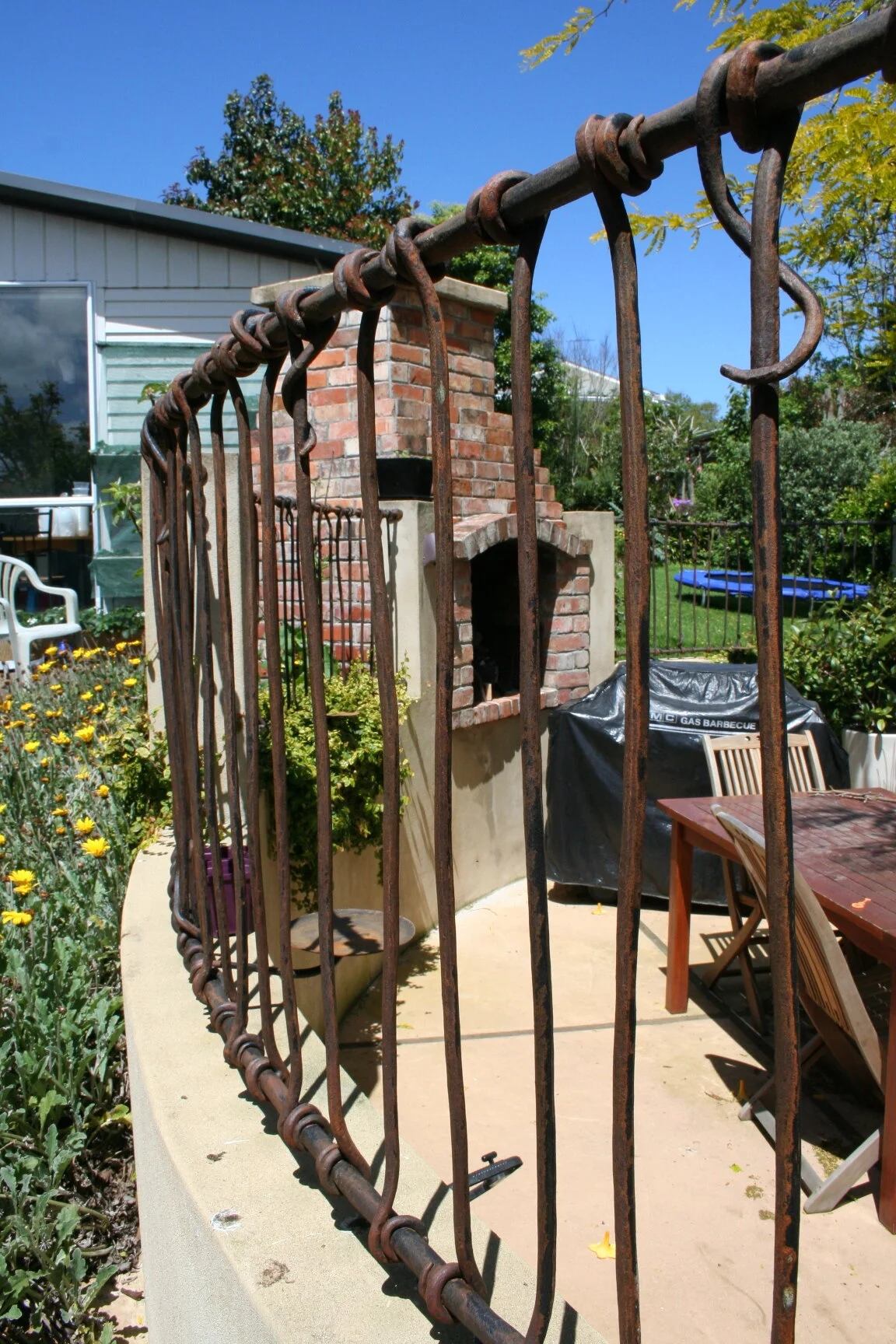 Mt Albert courtyard vine fencing
