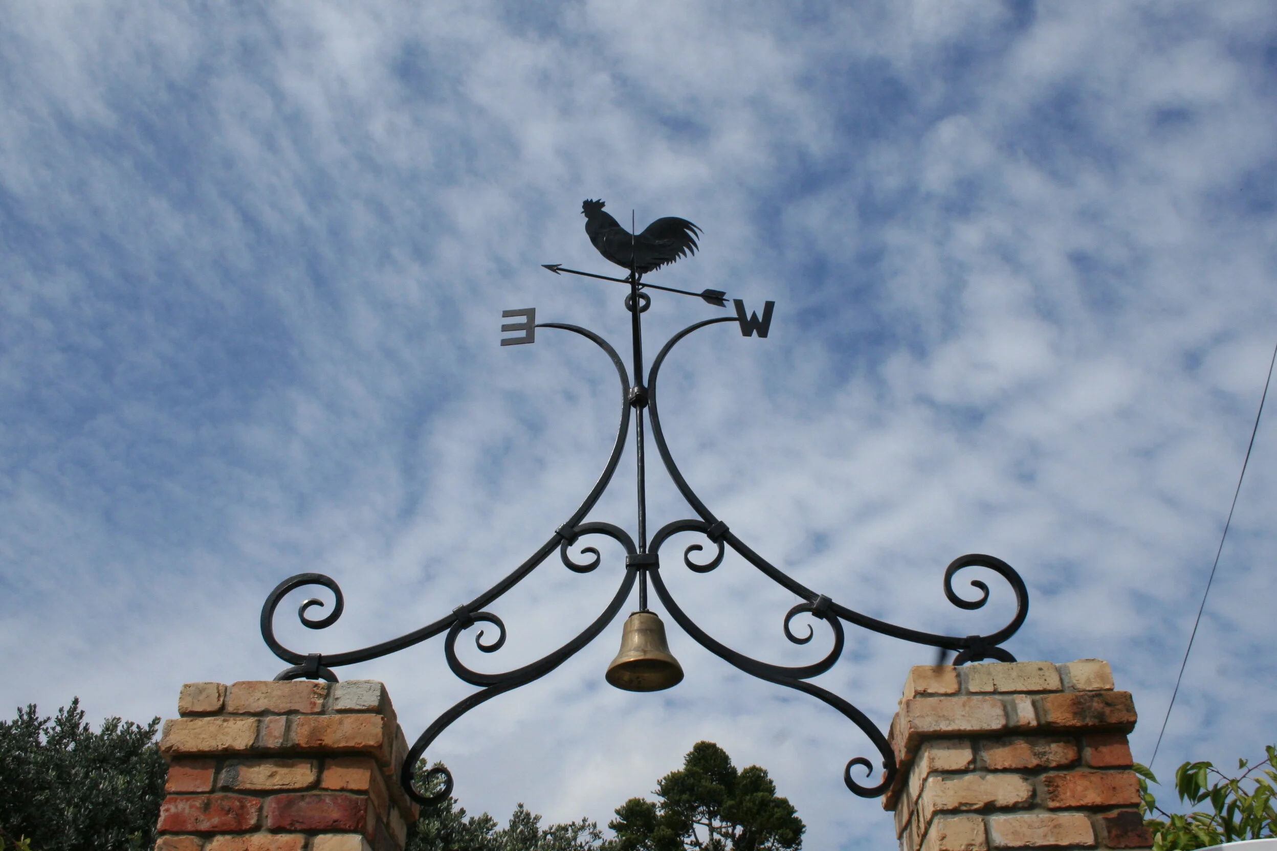 Gate overthrow and weather vane, Epsom