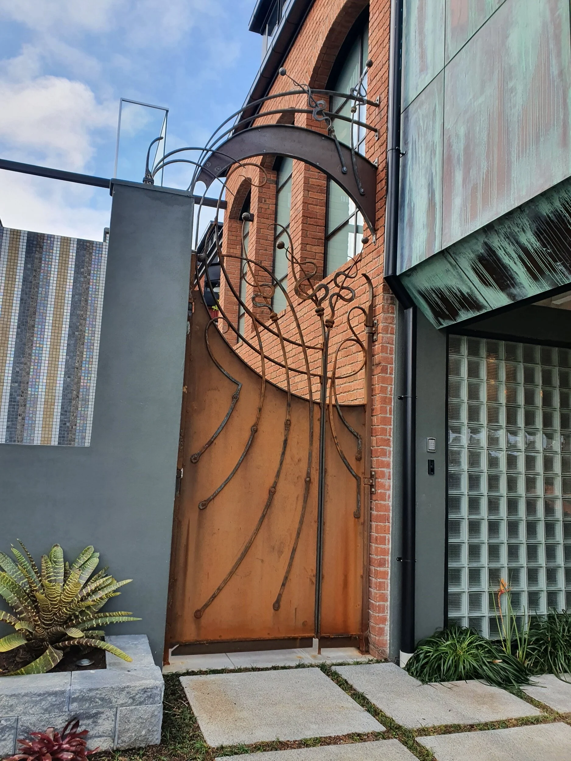 Grey Lynn Art Nouveau gate