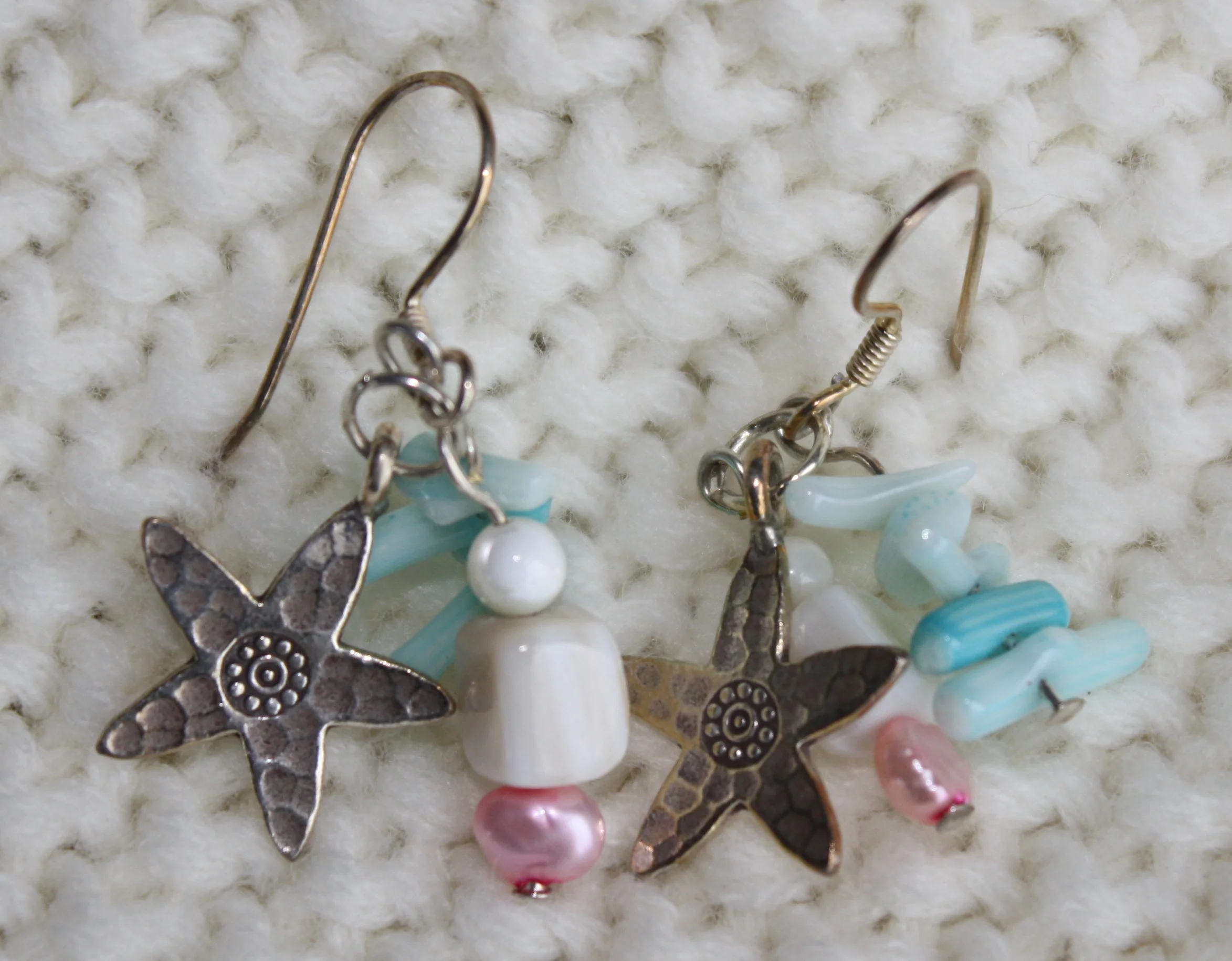 Starfish on the reef earrings