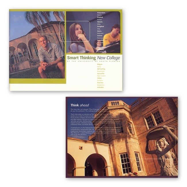 ENROLLMENT BROCHURE FOR USF NEW COLLEGE