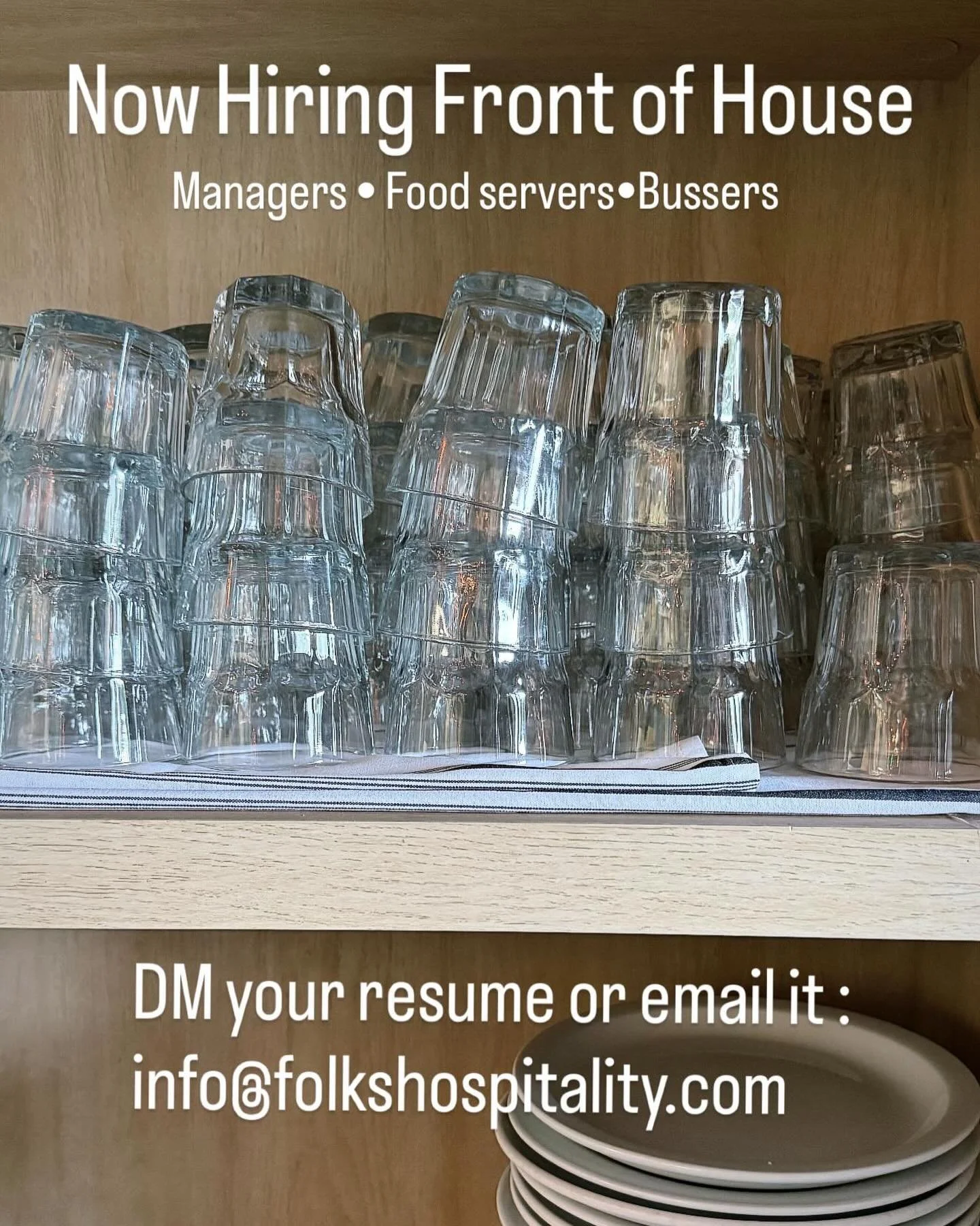 🪁 ALL POSITIONS OPEN 🪁 
We are looking for the following positions 
⭐️General Manager 
⭐️Floor Manager
⭐️Shift Leader 
⭐️Lead Food Server
⭐️Food Server 
⭐️Busser 
💫Our salary opportunities comes with competitive pay, IRA match, Paid Time Off, and 