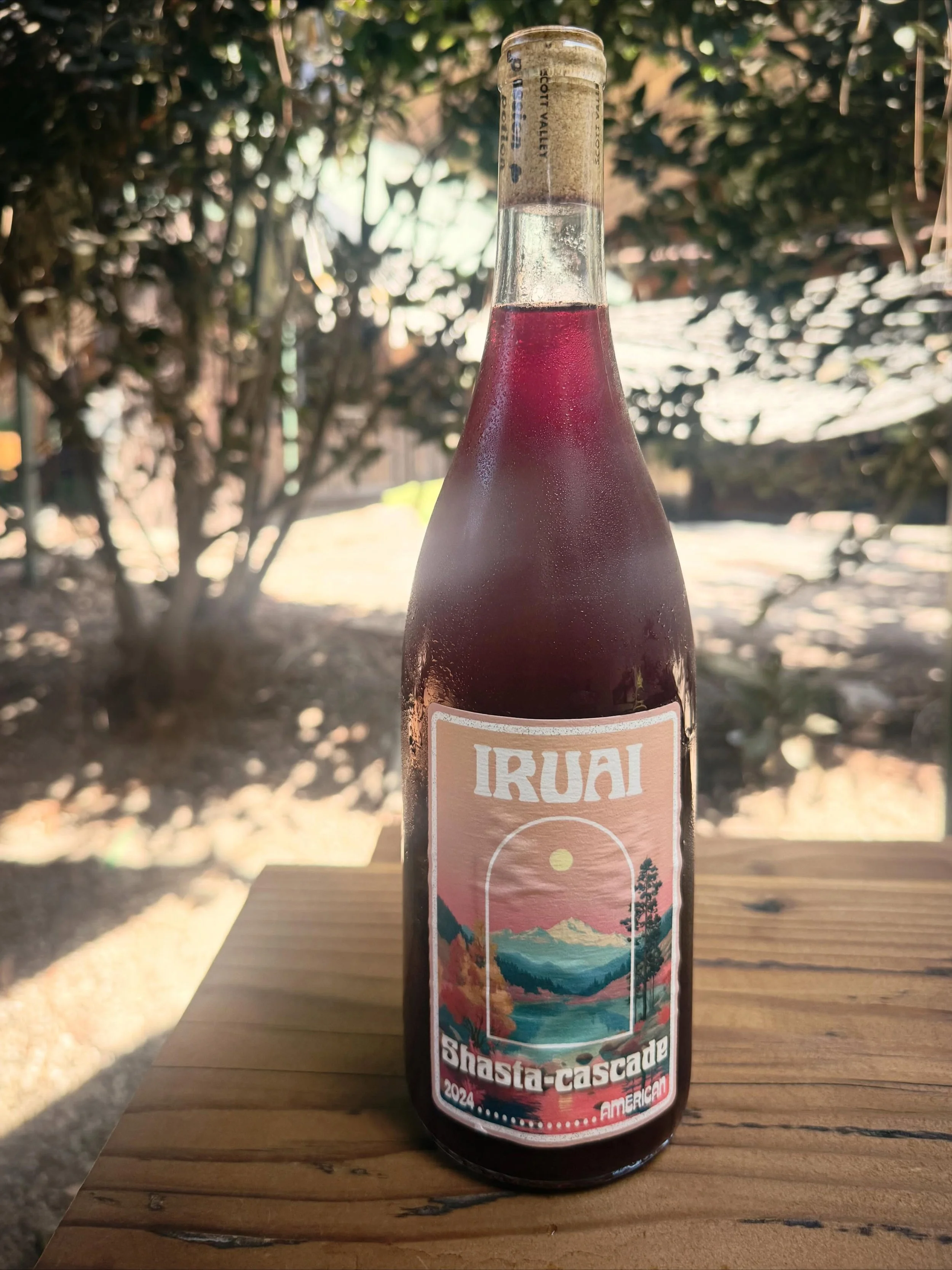 Perfect 🍷 weather type ☀️ day. 
Shasta-cascade by @iruaiwine
&bull;
It 👋 
Notes by the winemaker :
 
Born out of the mythical wine growing region I&rsquo;ve taken to calling the Shasta-Cascade (from the Siskiyou Wilderness in the mountains of far S