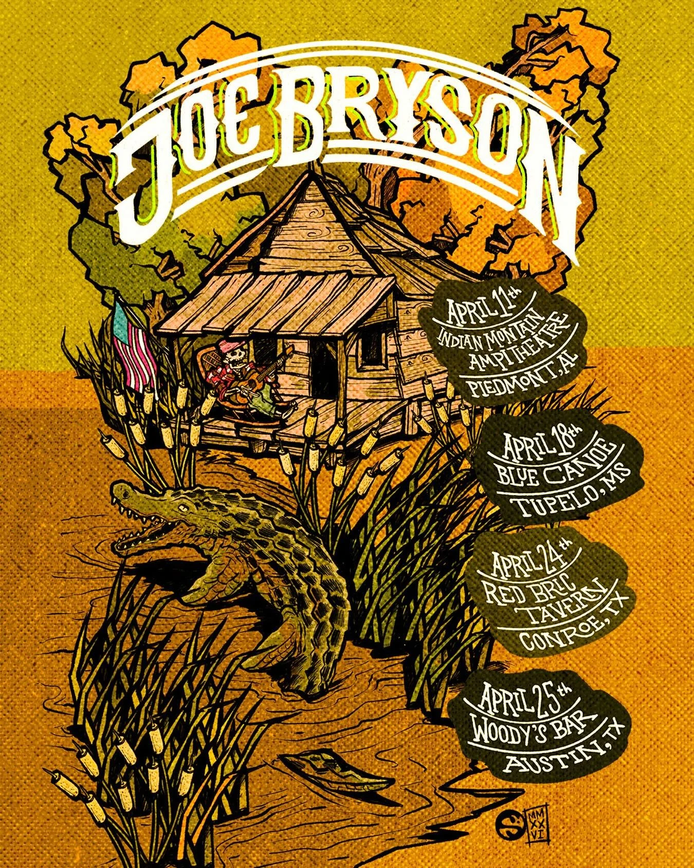 We got a busy April. Come catch a show. Tix in bio
.
.
.
.
.
.
.
.
ARTWORK x @saulosantosart 
#countrymusic #livemusic #liveshow #southernrock