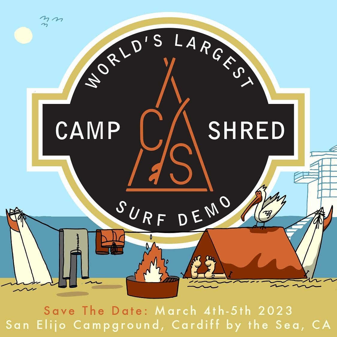 Shredders rejoice! Save the Date March 4th-5th, 2023. @camp_shred will be back and better than ever. Until then we&rsquo;ll see you in the water. 🤙