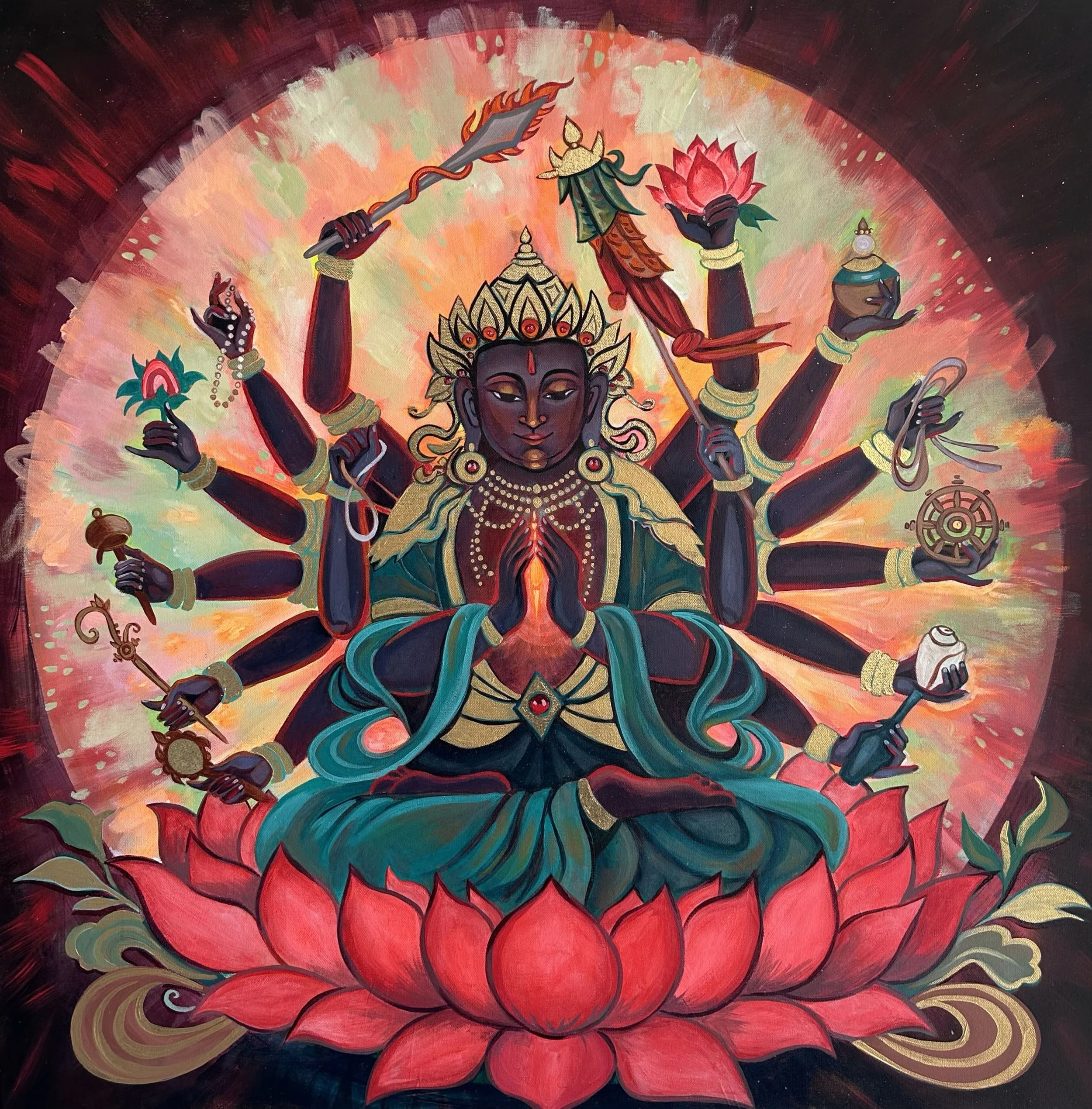 Avolakitesvara 48"x48"
