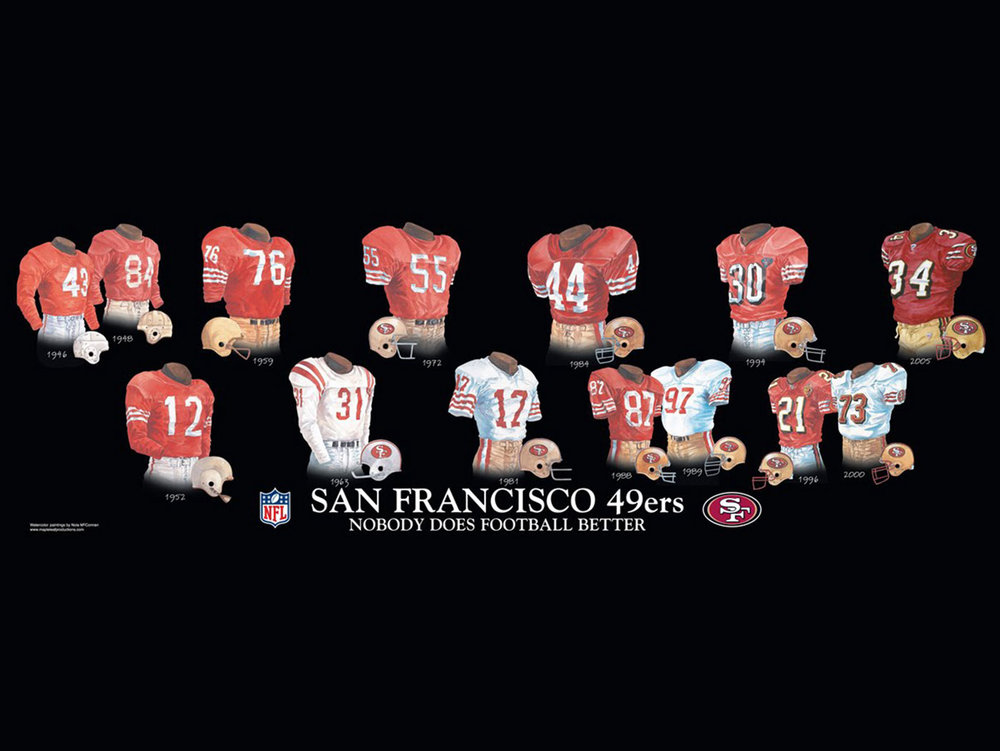49ers 75th anniversary uniform