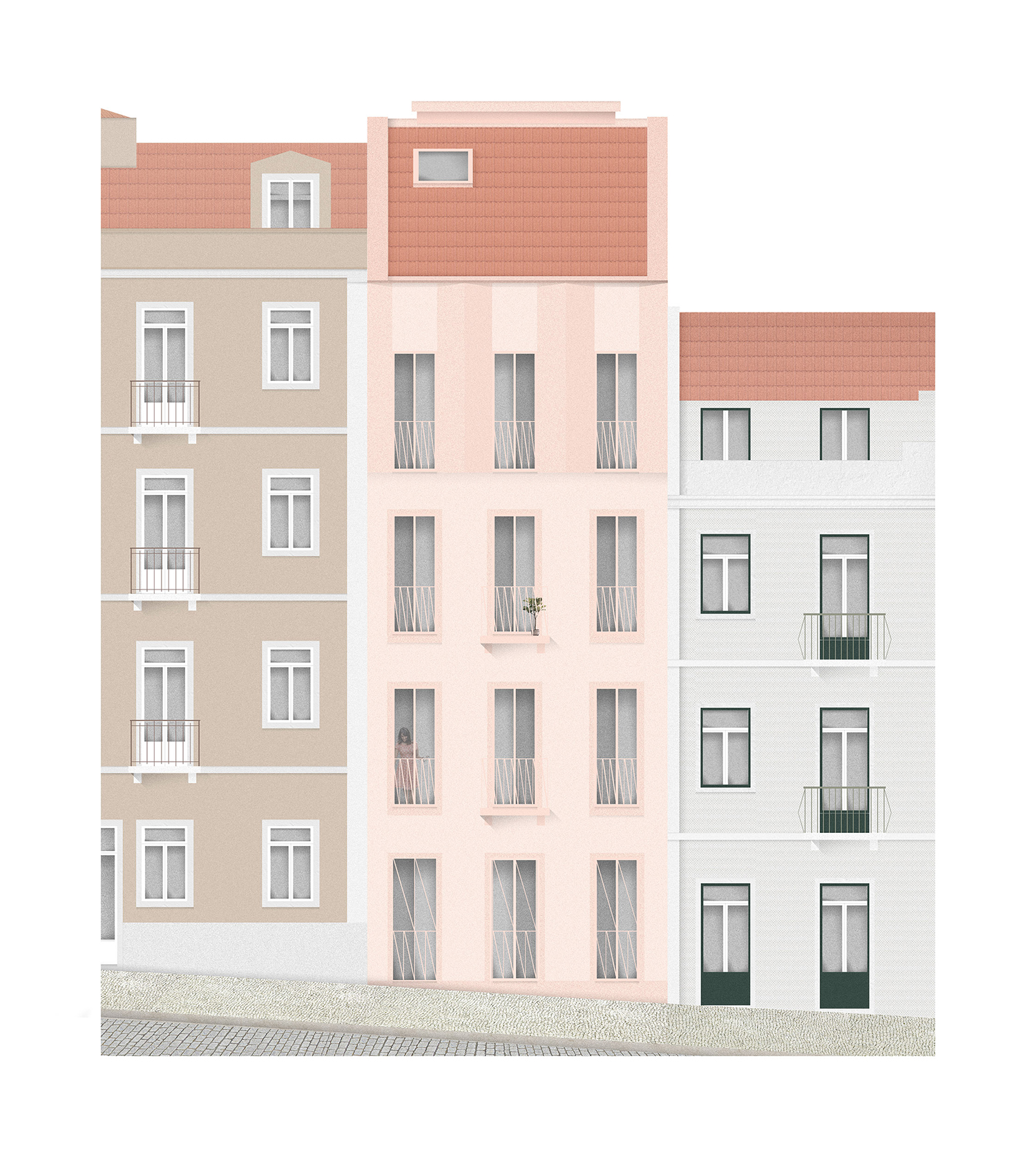 The project aims to maintain the early 20 th century character of the building, through a quiet intervention, as a good neighbour should
