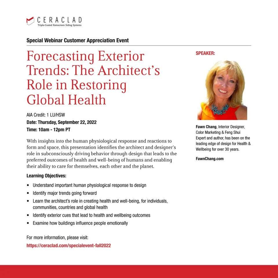 Forecasting Exterior Trends: The Architects Role in Restoring Global Health