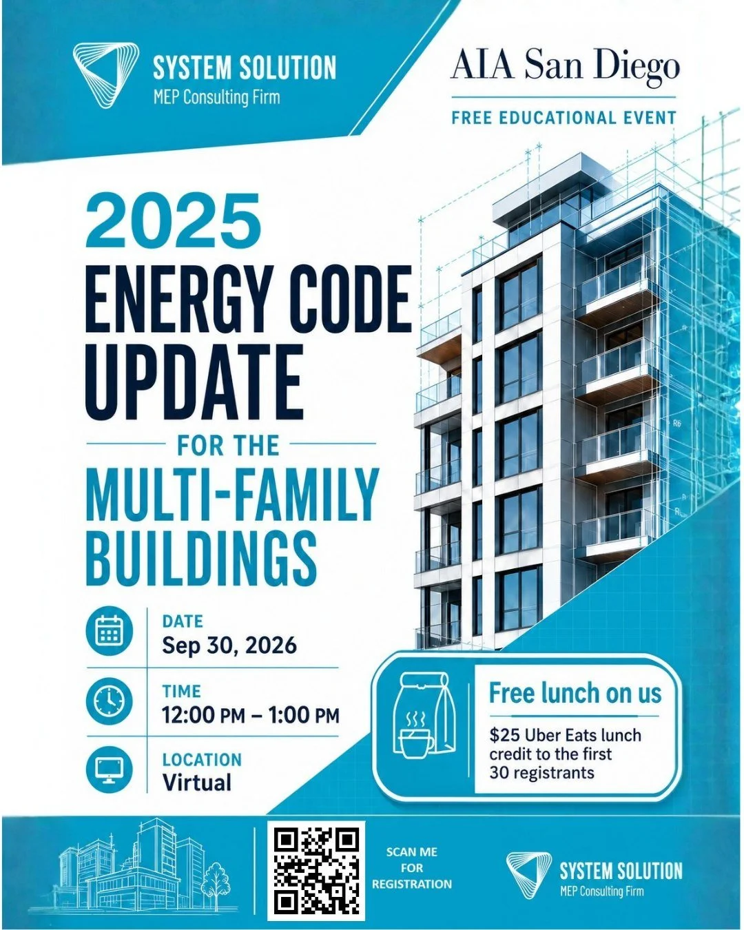Energy code updates are here &mdash; don&rsquo;t get caught behind. Join System Solution for a focused training on the latest Title 24 changes impacting multi‑family projects and learn exactly what to correct in your drawings before submittal. If you