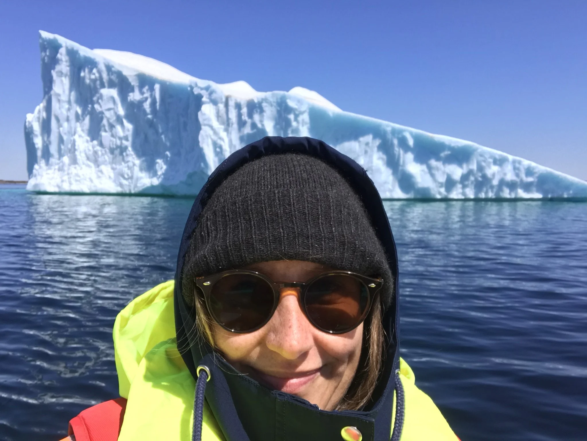 Awed by: icebergs