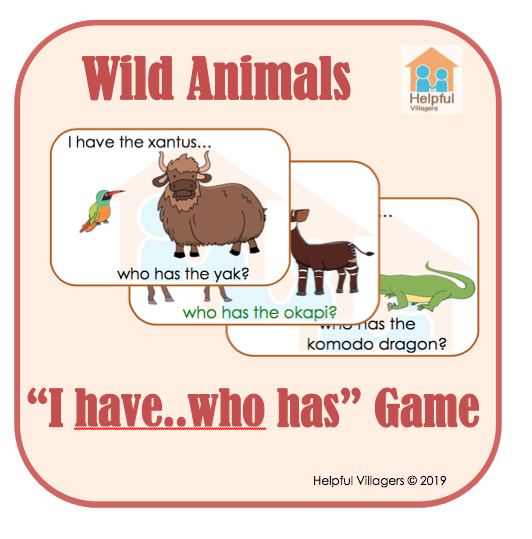 Wild Animals Charts and Worksheets