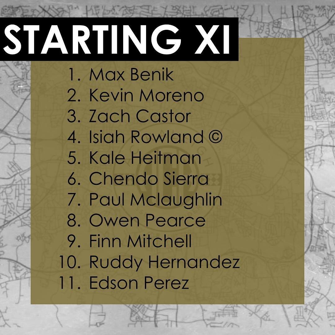 Starting XI for our match against Le Riverry today!
5pm Wake Comp
.
.
#essequamvideri
