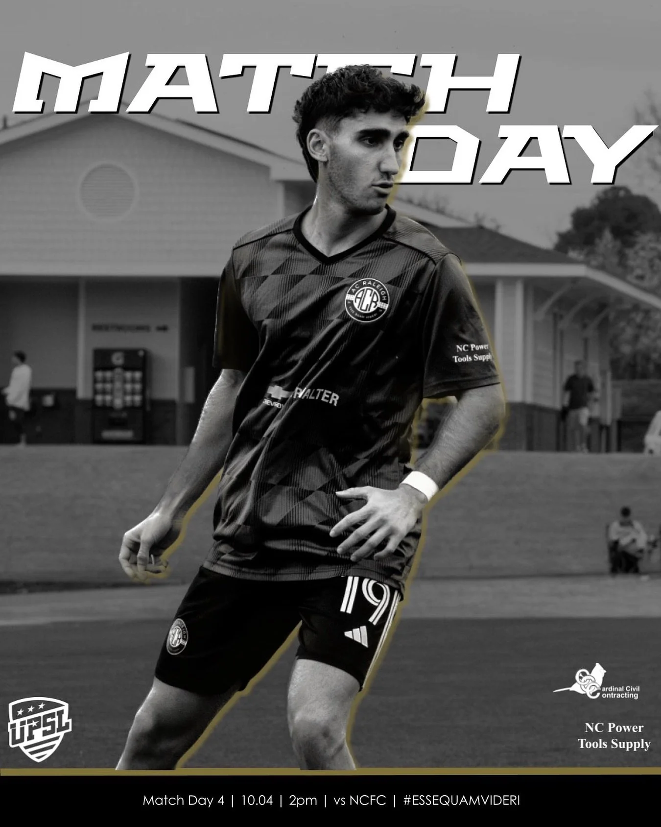 Raleigh Derby Day! 

🆚 NC FC
📆 Saturday, October 4th 2025
🕛 2pm
🏟 St Davids Athletic Complex | 3420 Yonkers Rd, Raleigh, NC 27604
🎟️ $7
.
.
#essequamvideri