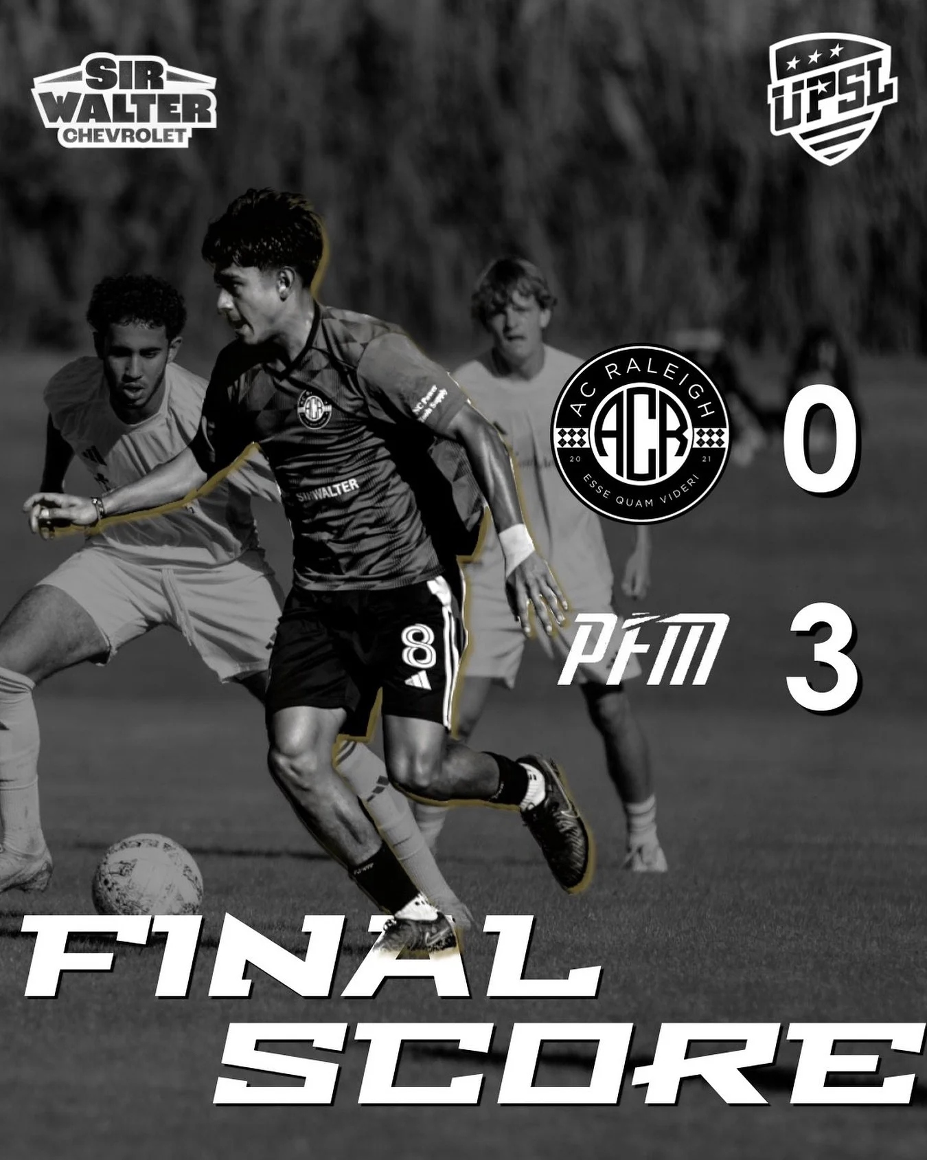 Tough loss on the road. The remainder of our season is in Raleigh thankfully. No excuses. We have to improve and consistently give our all &mdash; before, during and after each match regardless of the results.