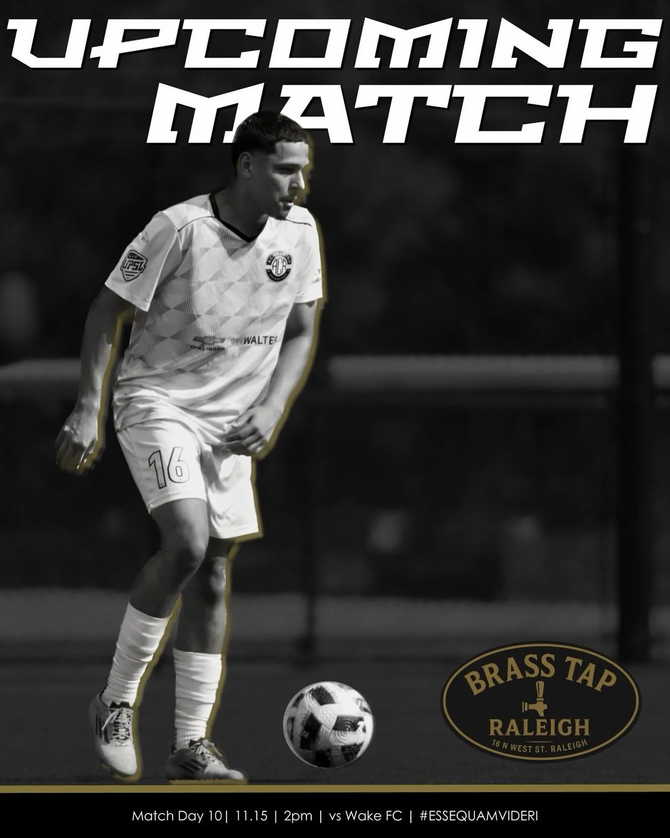 Final match day of the regular season! And a must win.